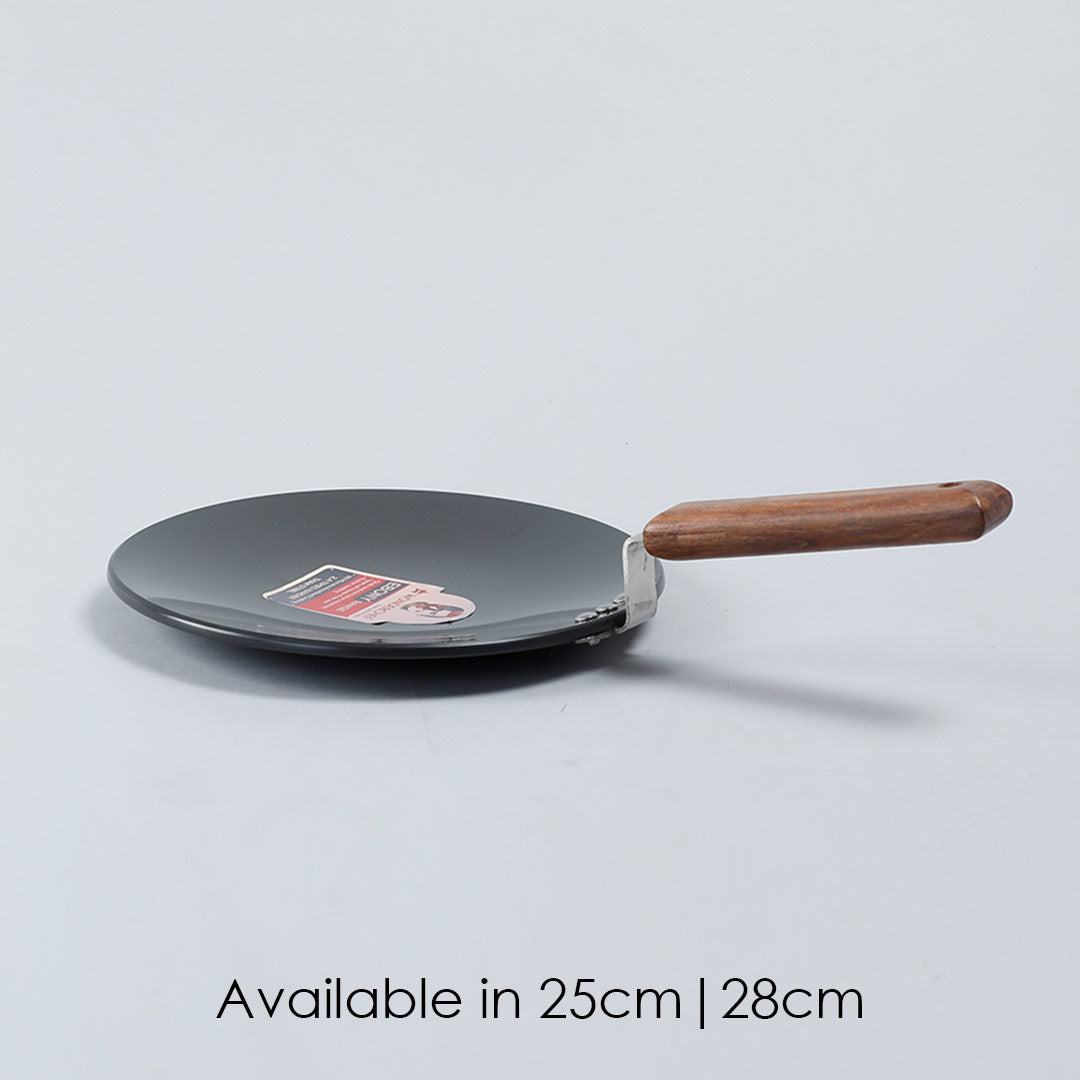 Wonderchef Ebony 25 cm Roti Tawa | Wooden Handle With Rivets - view 6