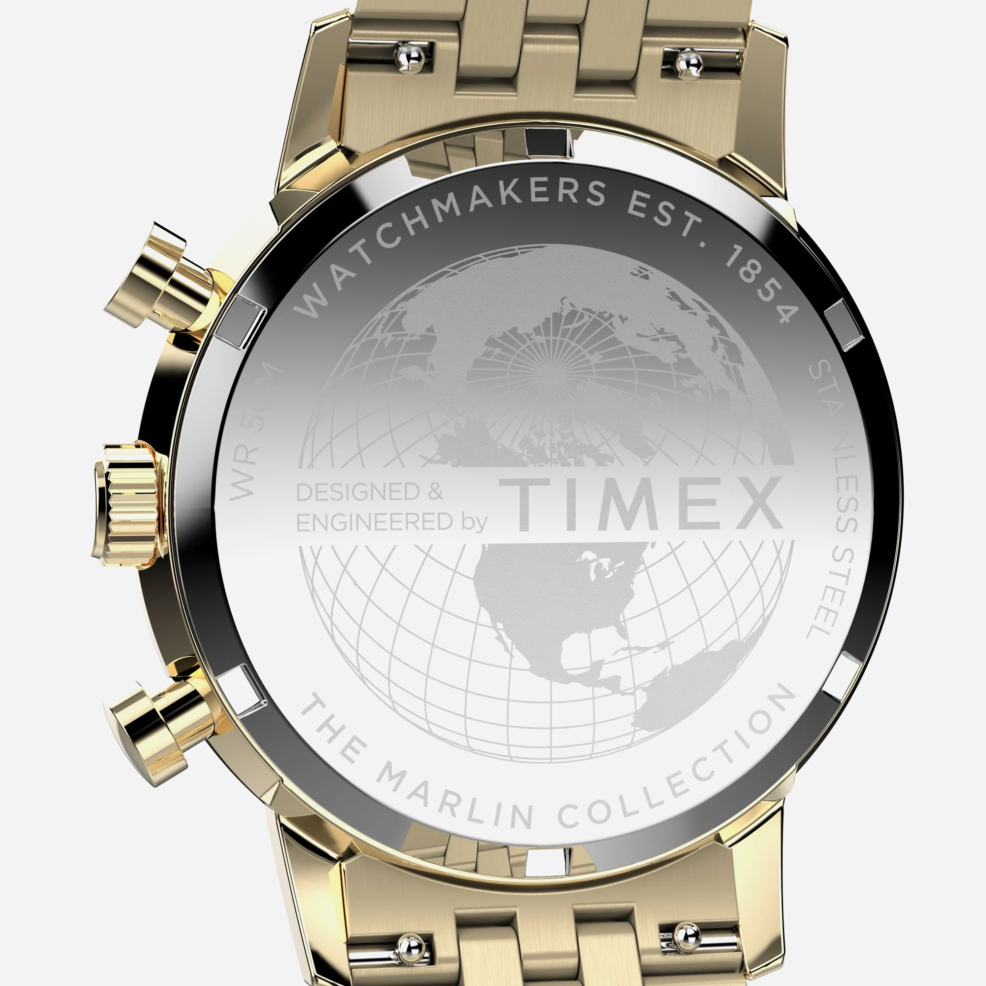 Timex Marlin 40mm Men Black Round Dial Analog Gold Tone/ Black Watch - view 2