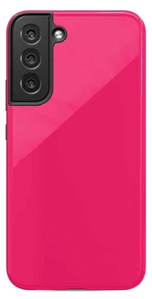 Casetry Think Pink | Solid Neon Pink Samsung Case - view 22