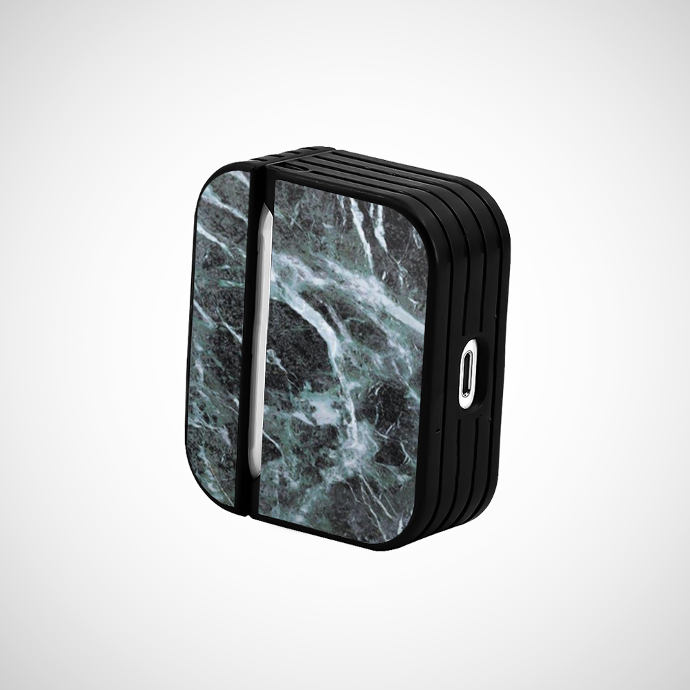 Cover It Up Dark Green marble Glass Airpods Pro Case Covers - view 3