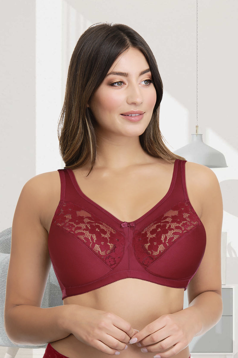 Amante Ultra Support Non-padded Non-wired Bra - Henna