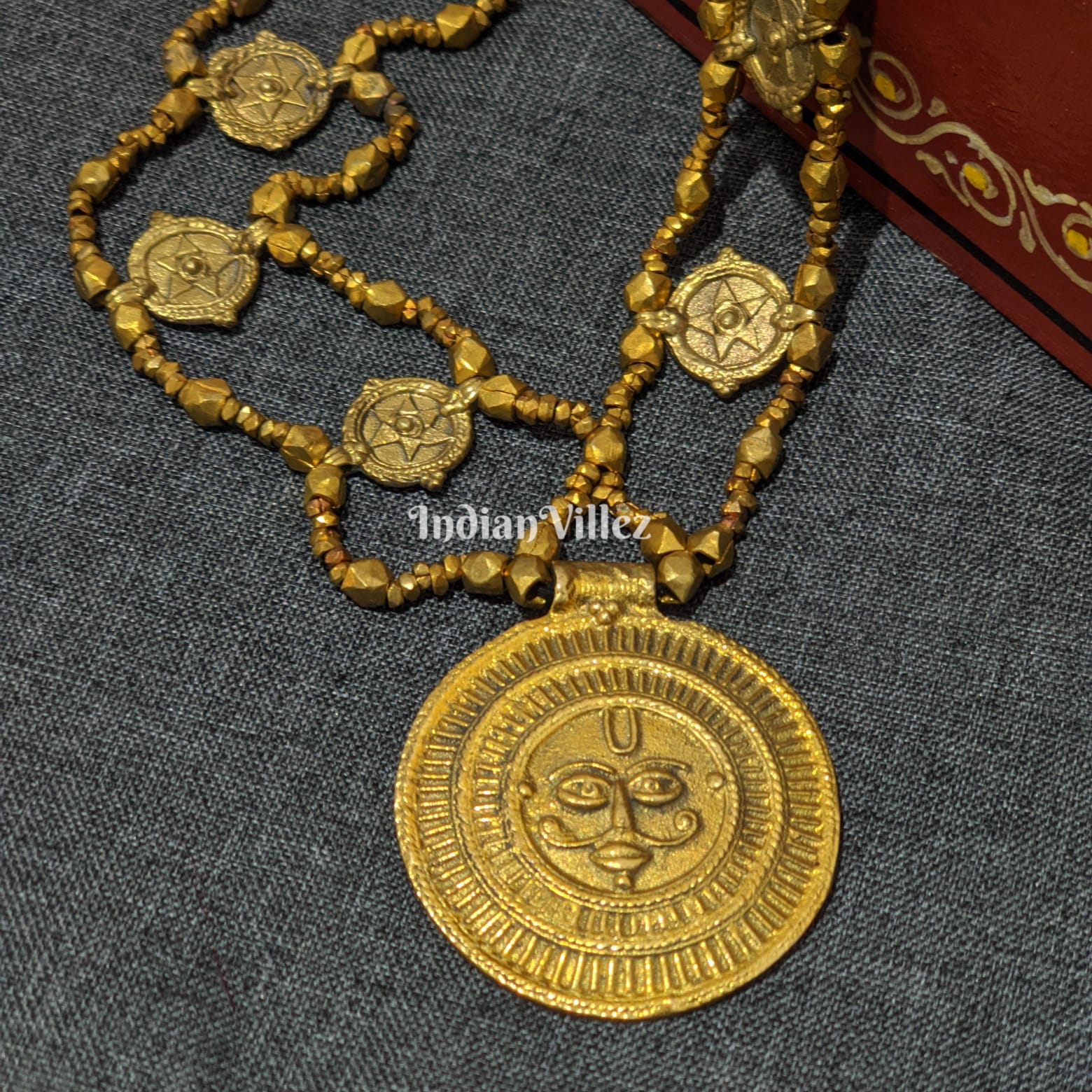 IndianVillèz Pure Handmade Tribal Dhokra Jewellery