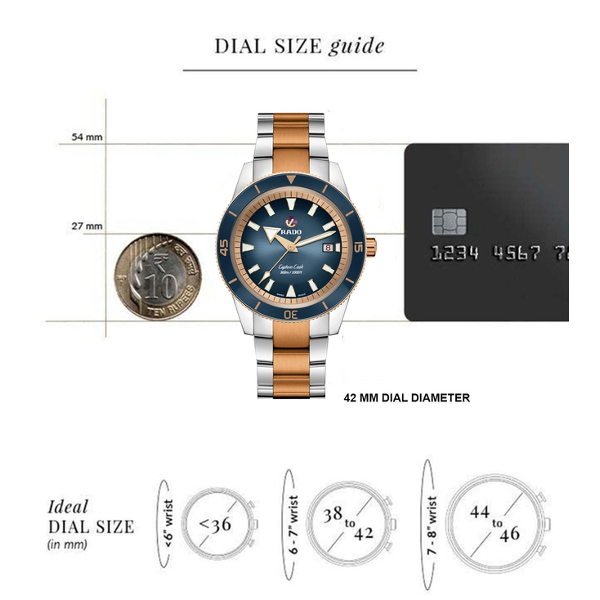 Rado Captain Cook Men Automatic Blue Dial Analog Stainless Steel Watch R32137203 - view 4