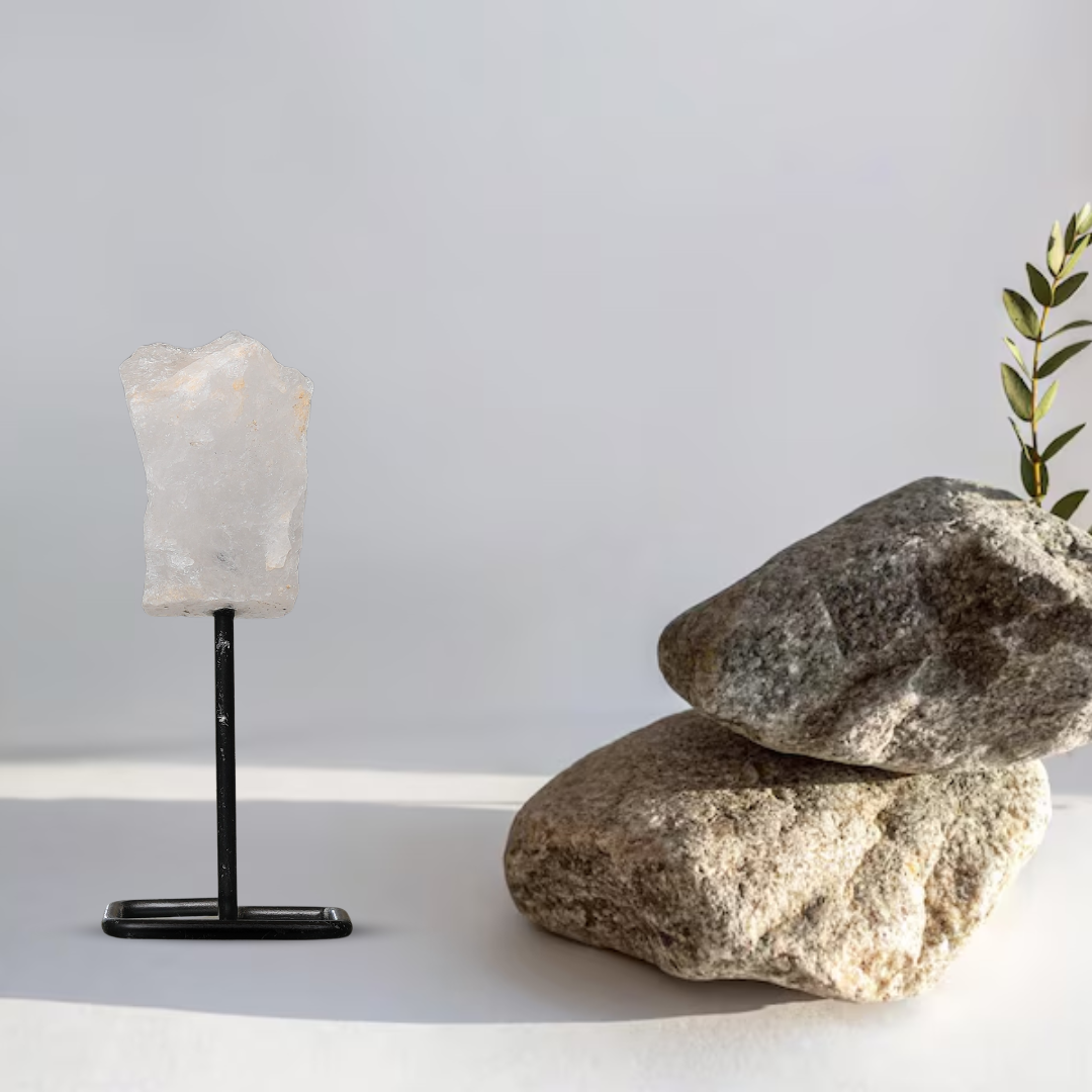 Gemsmantra Clear Quartz Raw Stone Stand - view 2