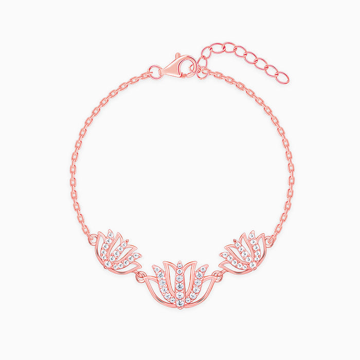 GIVA Jewellery Rose Gold Surya Kamal Bracelet