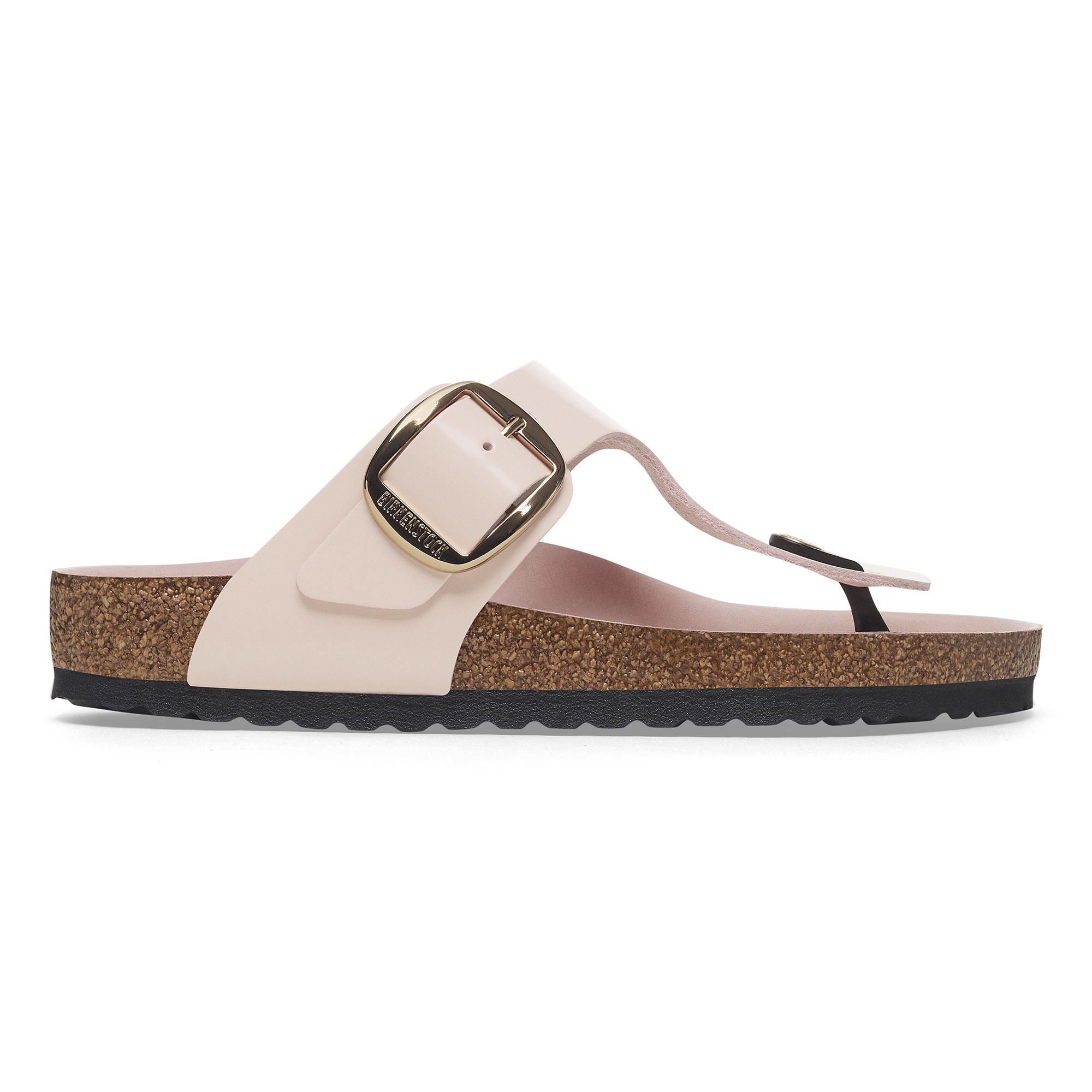 Birkenstock Gizeh Big Buckle Natural Leather Patent - view 3
