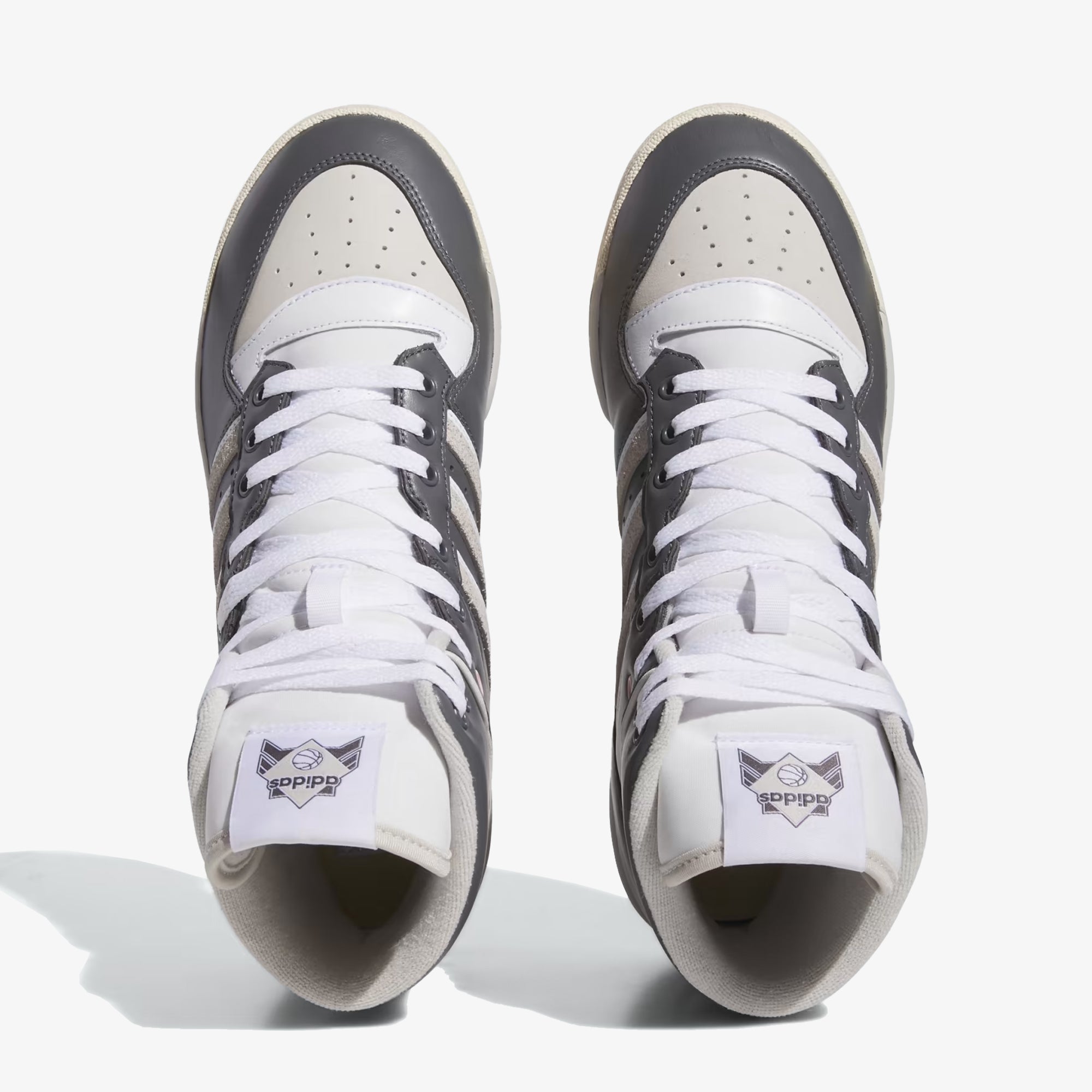 Adidas Originals | RIVALRY HIGH SCRATCHY { GREY FIVE/ GREY ONE /CREAM WHITE - view 2