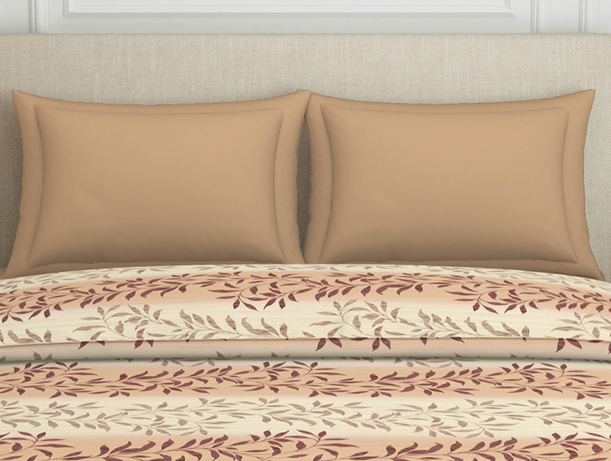 Spaces India Ornate Brown Polycotton Quilt Double Harmony - By Welspun - view 4