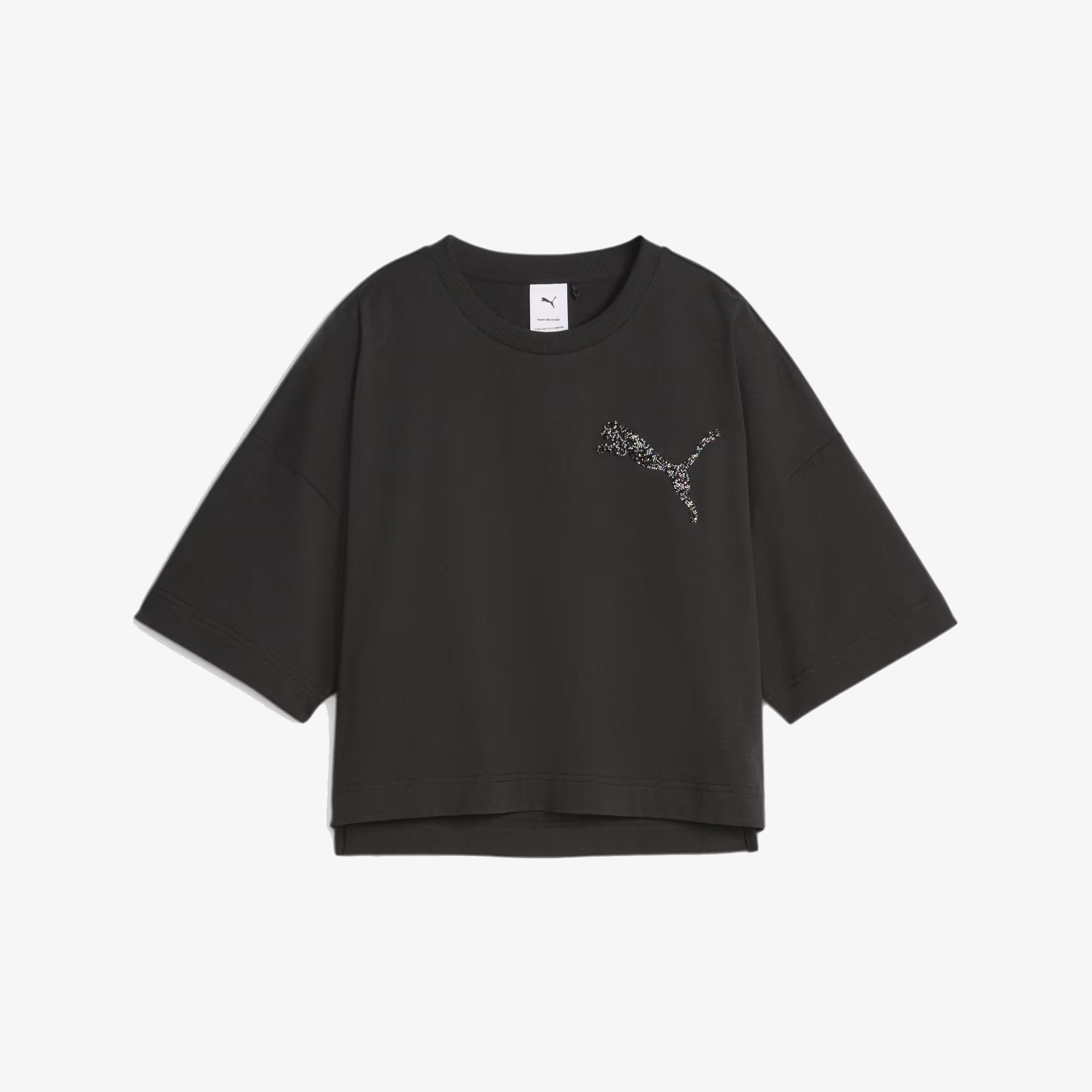 Puma | SWAROVSKI CRYSTALS TEE { BLACK - view 4