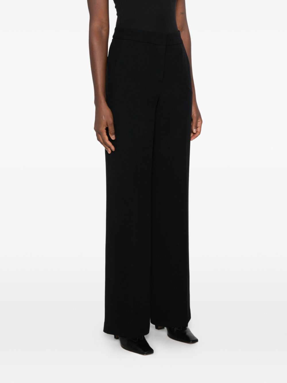VIA MASINI 80 Trousers BLACK – Viscose 50%, Acetate 50% - view 2