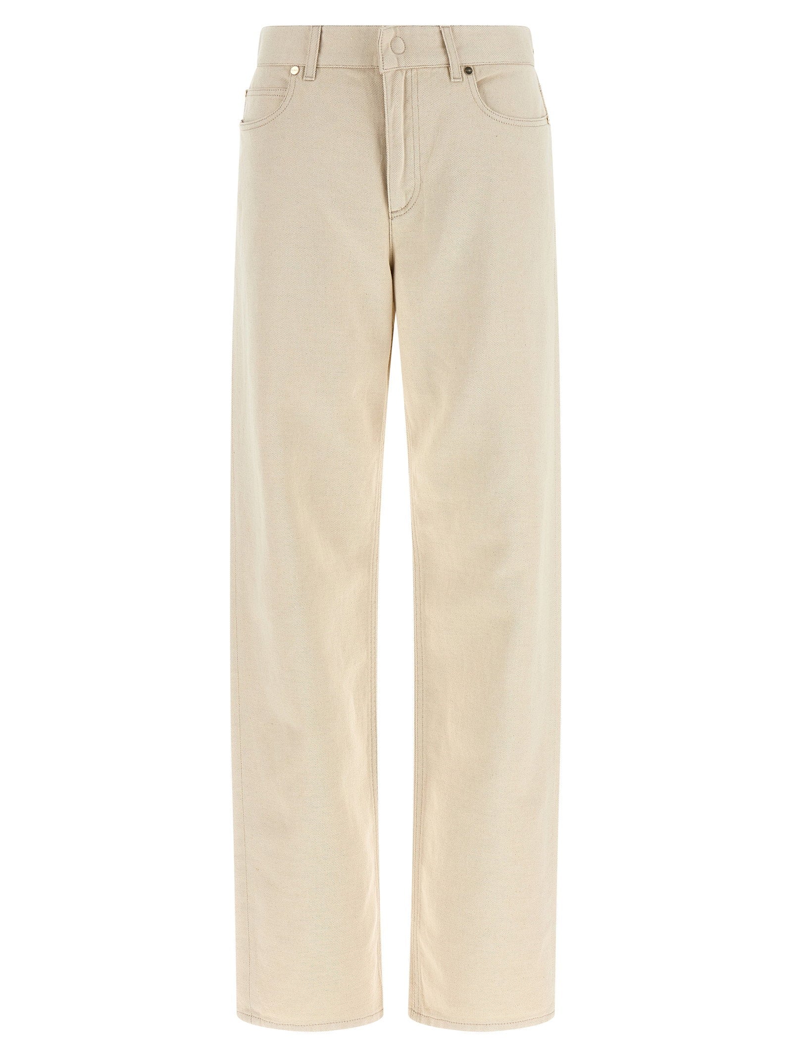 Fendi Ff Reverse Jeans – 68% cotton, 32% linen