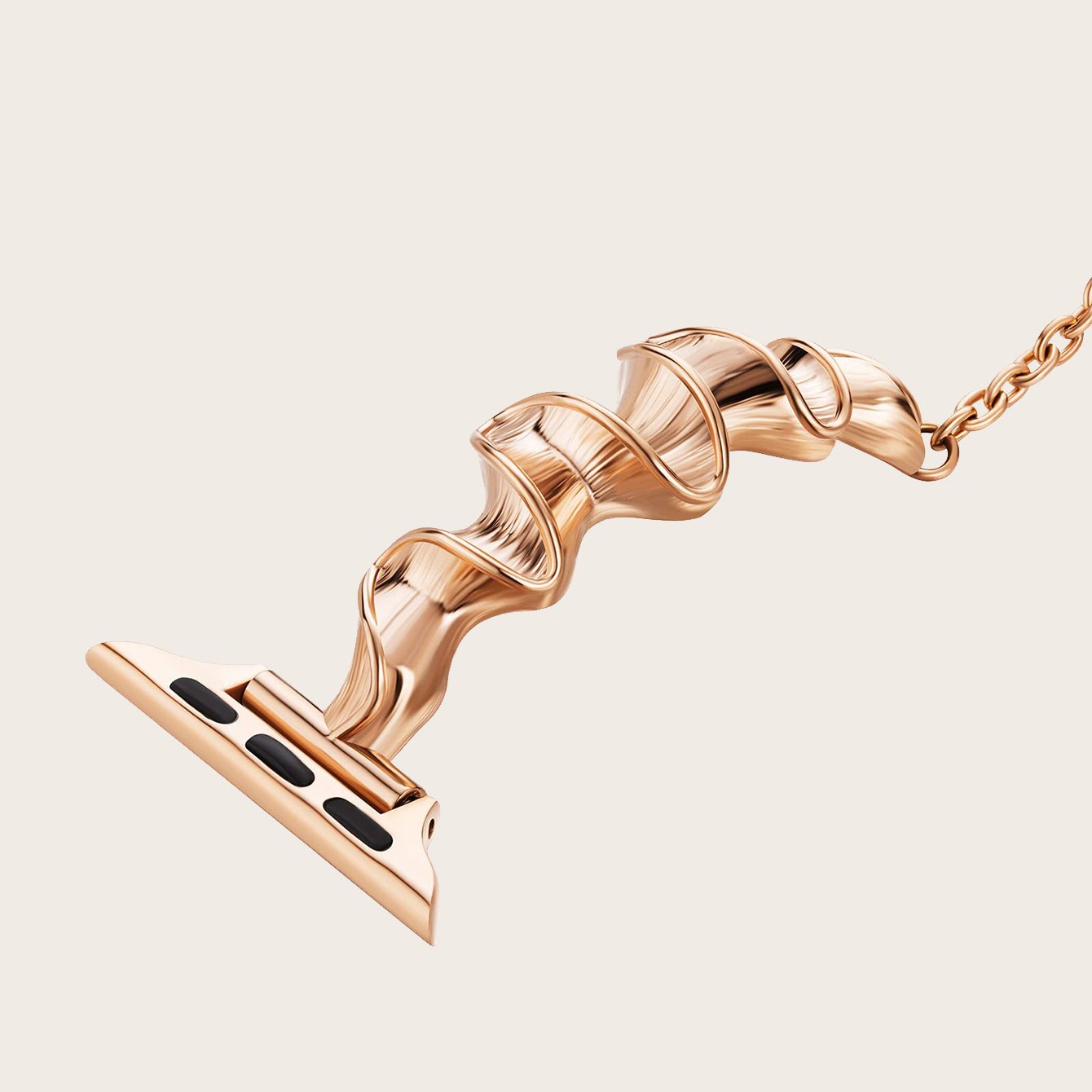 Peeperly Luxe Wavy Adjustable Bracelet for Apple Watch - view 6