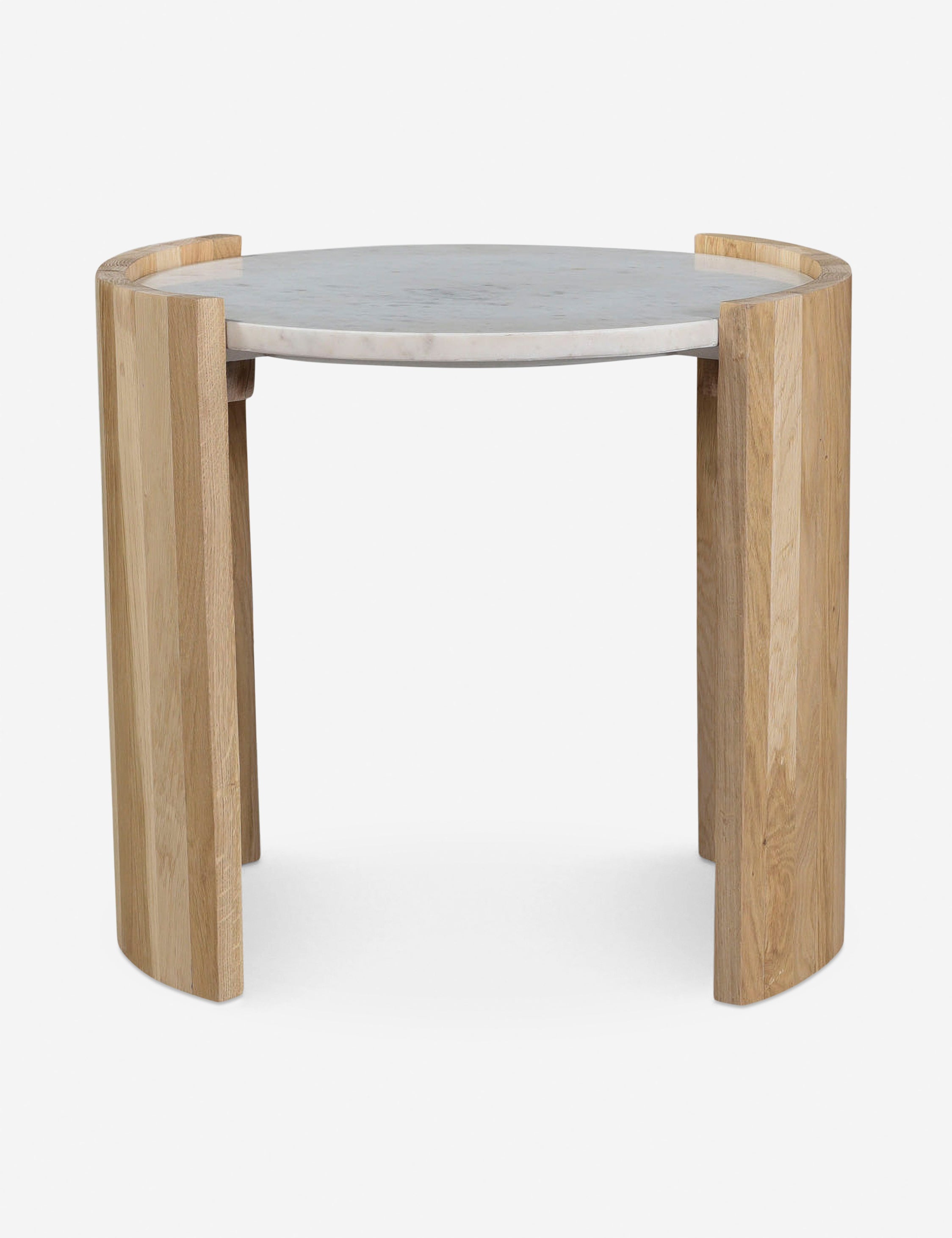Lulu and Georgia Whilem Round Side Table – White