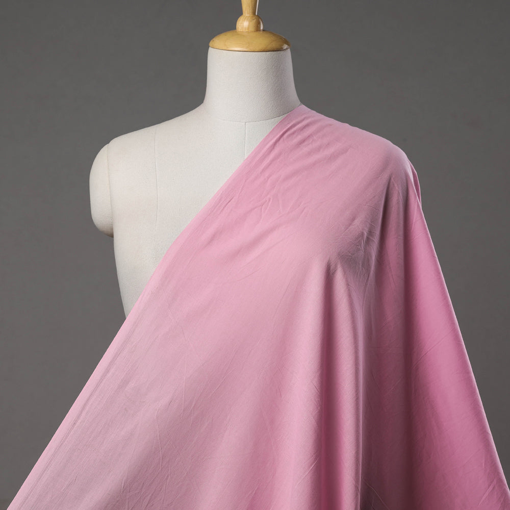 ITOKRI CRAFTS INITIATIVE Baby Pink - Prewashed Plain Dyed Pure Cotton Fabric 43
