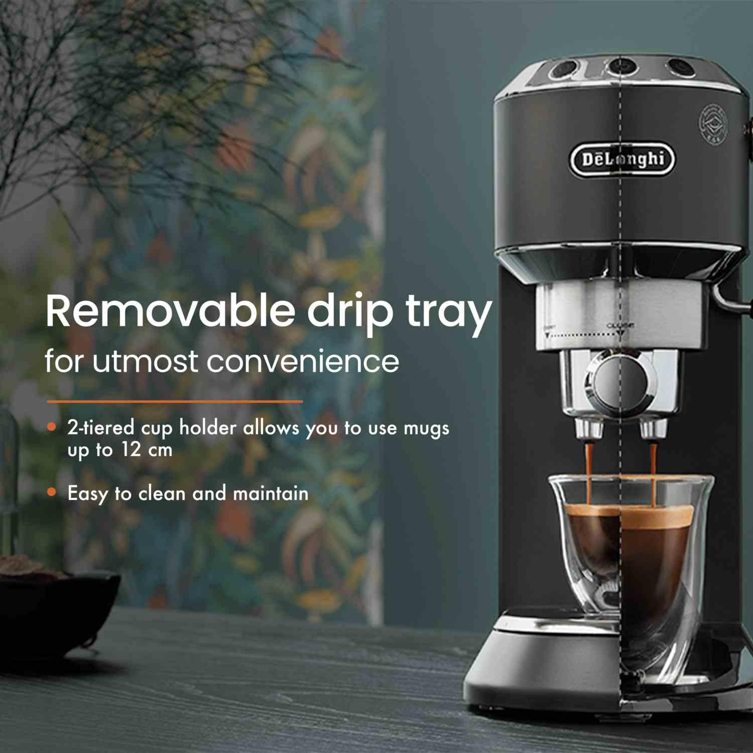orientelectric DeLonghi EC685.BK 1350 Watt Espresso Coffee Machine (Black) - view 4