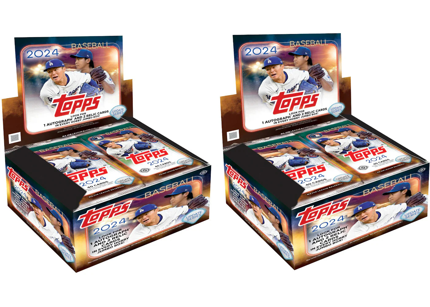 2024 Topps Update Series Baseball Jumbo Hobby Box 2x Lot