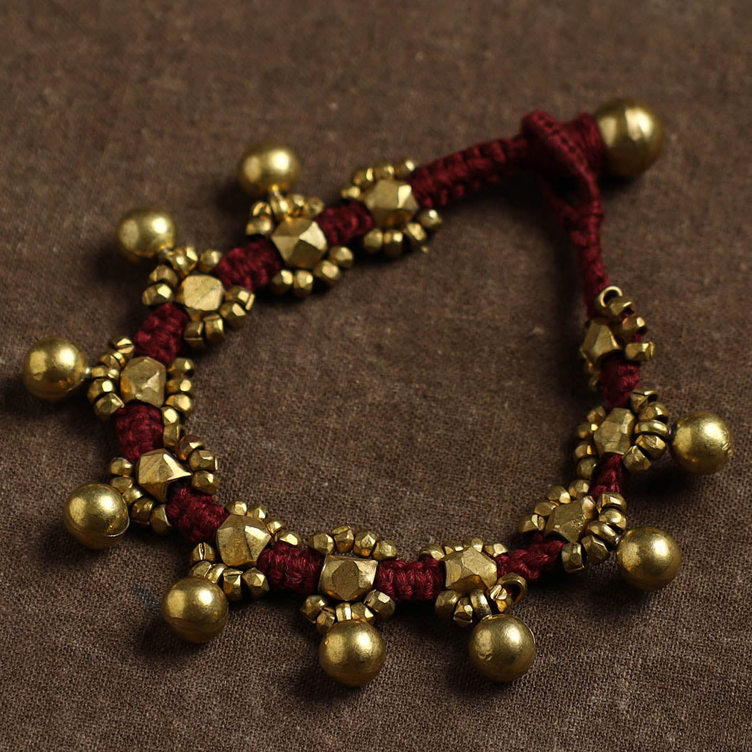 ASHOKA ASSEMBLE - CELEBRATING CRAFTS OF ODISHA Tribal Odisha Dokra Threadwork Handmade Bracelet 55 - view 2