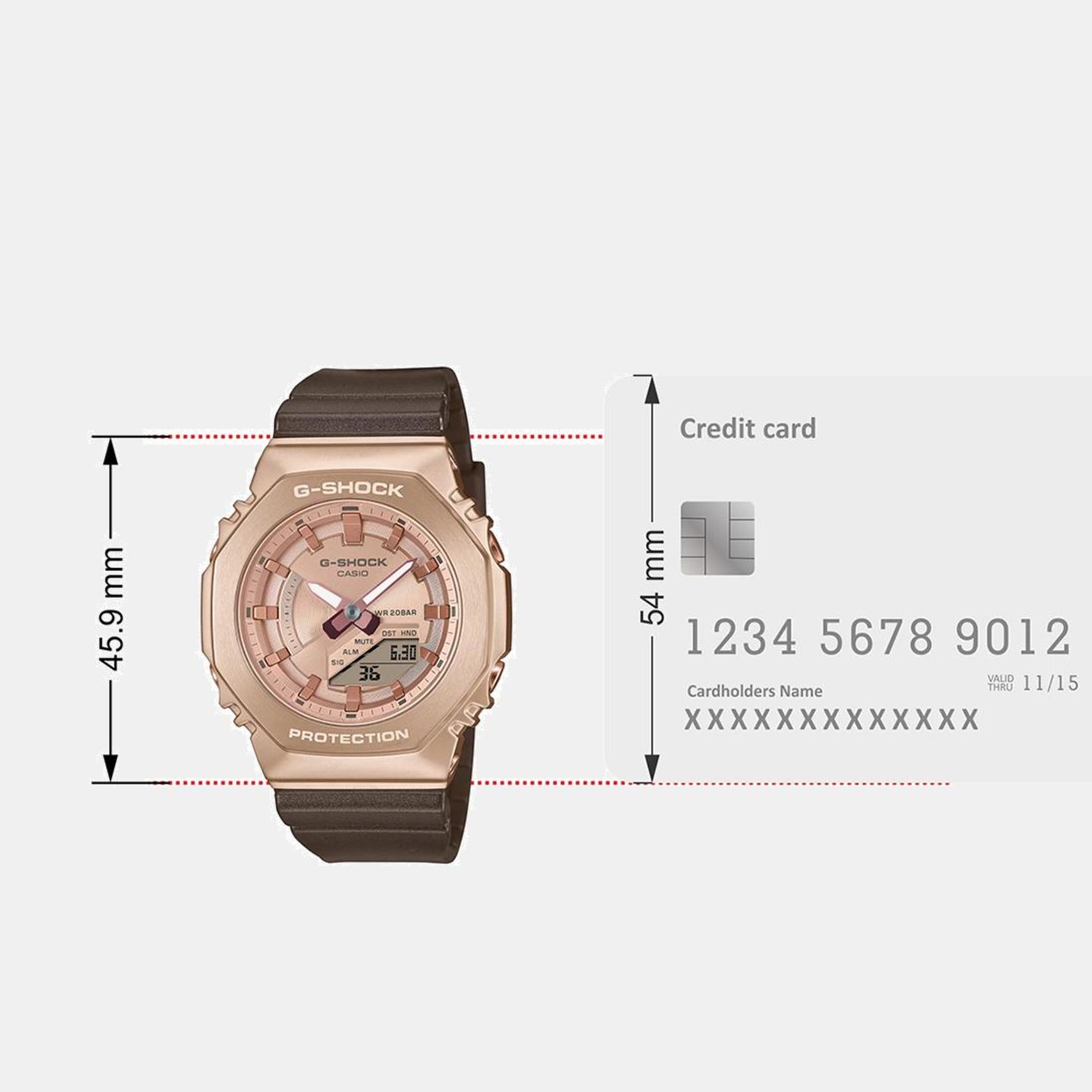 Casio G-Shock Women Quartz Rose Gold Dial Analog-Digital Resin Watch G1574 - view 9
