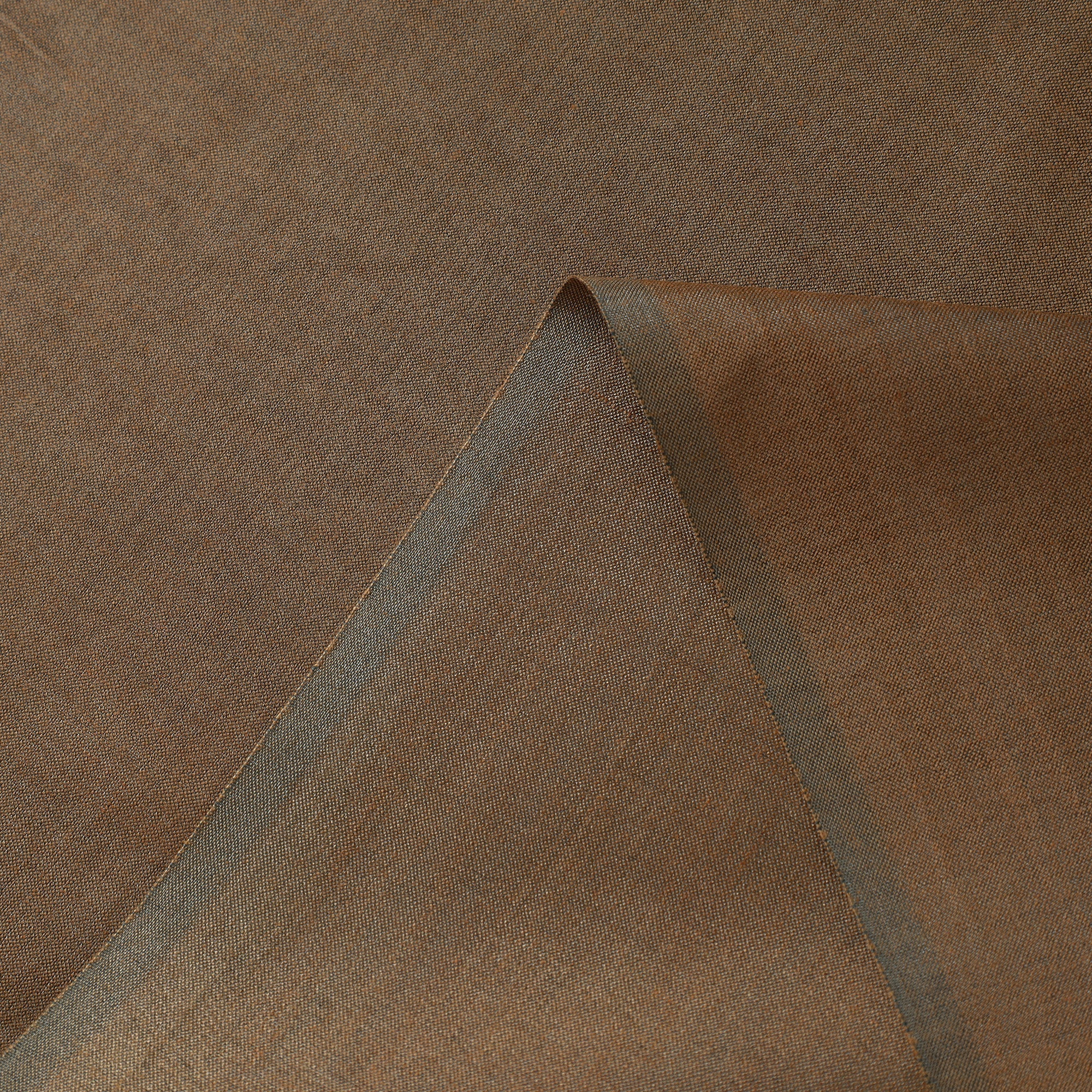 ITOKRI CRAFTS INITIATIVE Brown - Handloom Tussar Silk Cotton Fabric from Vidarbha - view 4