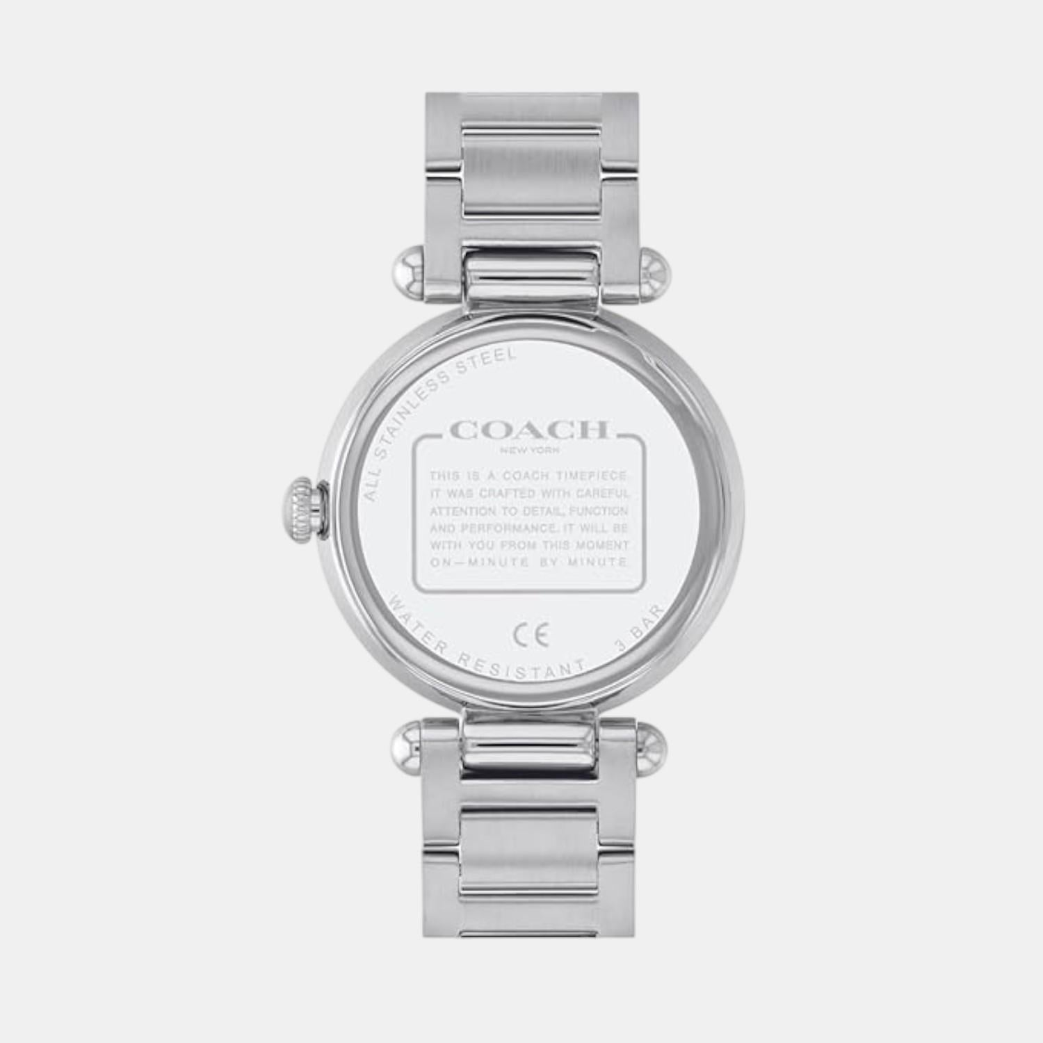 Coach Cary Women Quartz Silver Mother Of Pearl Dial Analog Stainless Steel Watch 14503830 - view 3