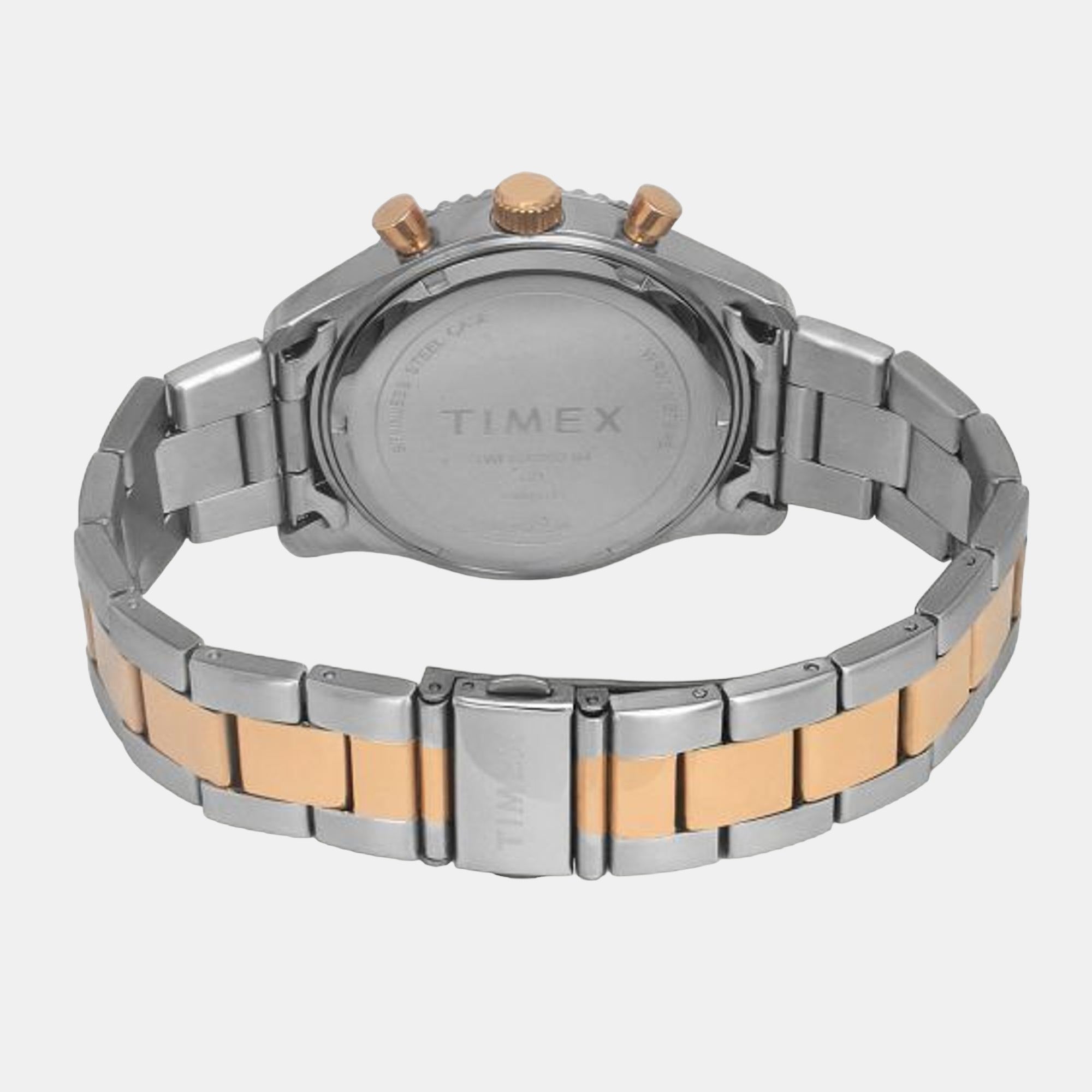 Timex E Class Men Quartz Blue Dial Chronograph Stainless Steel Watch TWEG22202 - view 2