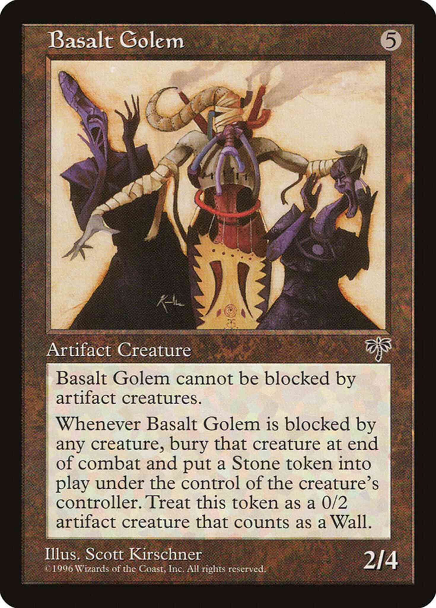 Basalt golem 294 – Magic Basalt Golem [294] [Mirage] [Non-Foil]