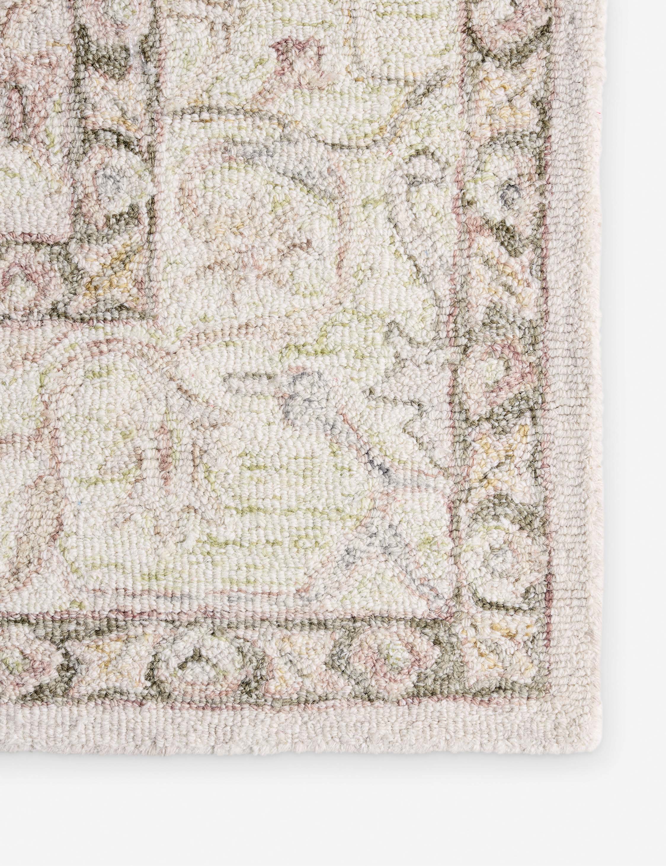 Lulu and Georgia Cassandra Handmade Wool Rug – Ivory and White - view 8