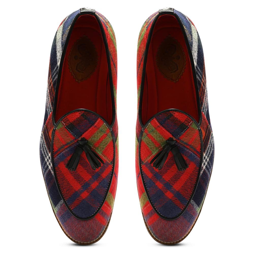 Banjaaran India Red Tartans Slip_on for Men (discontinued) - view 2