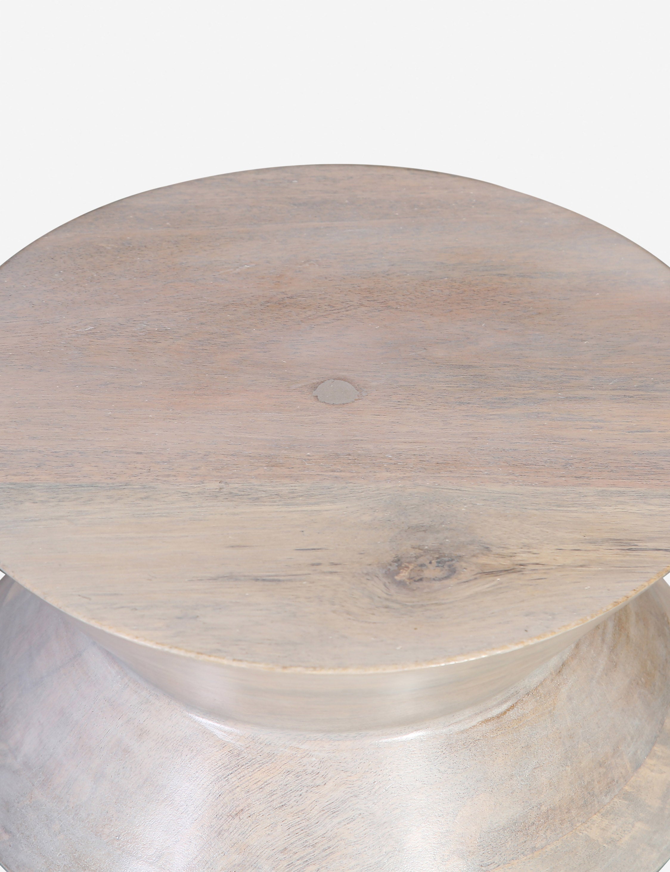 Lulu and Georgia Dario Round Side Table – Whitewash - view 2