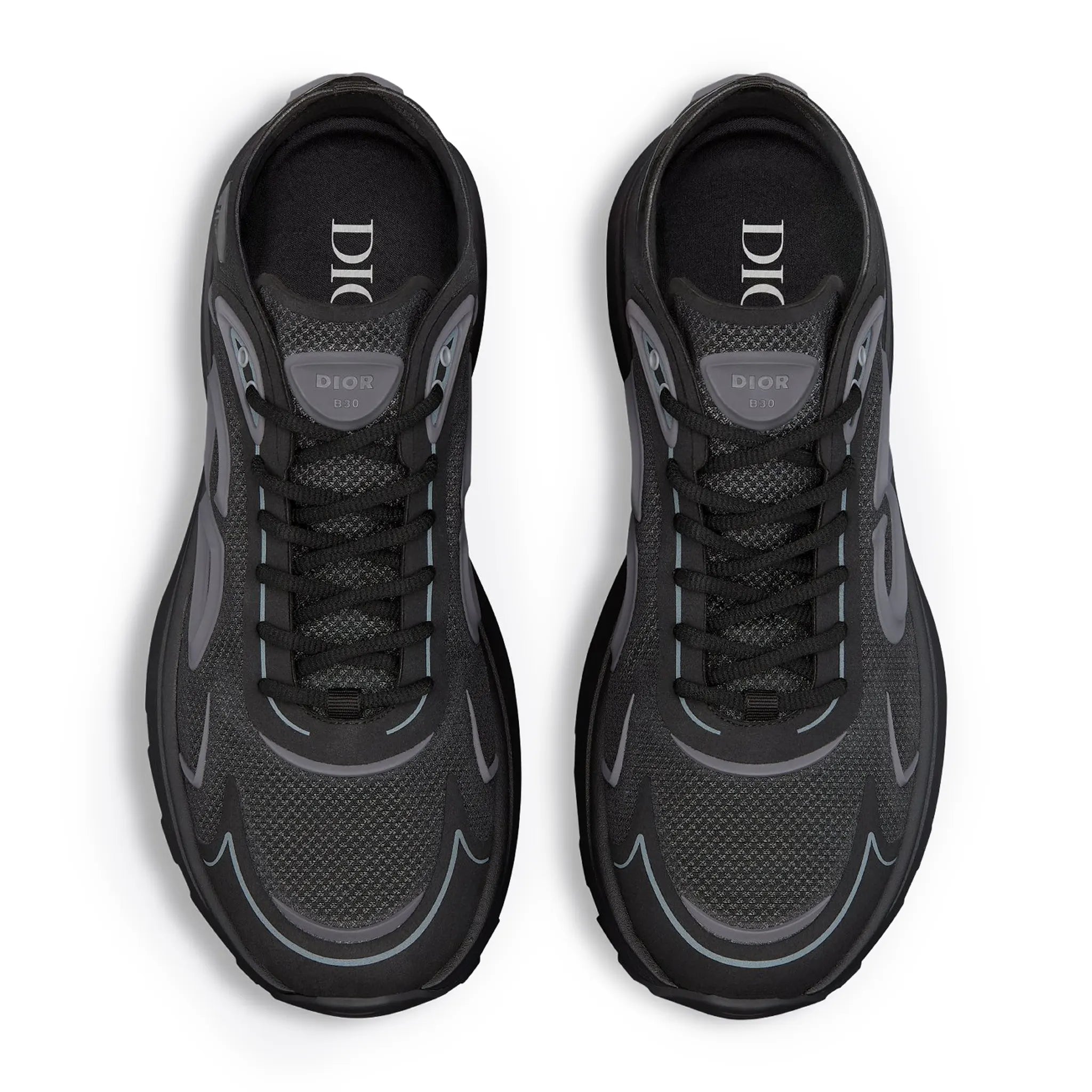 Dior B30 Countdown Nylon Tech Black Trainer - view 3