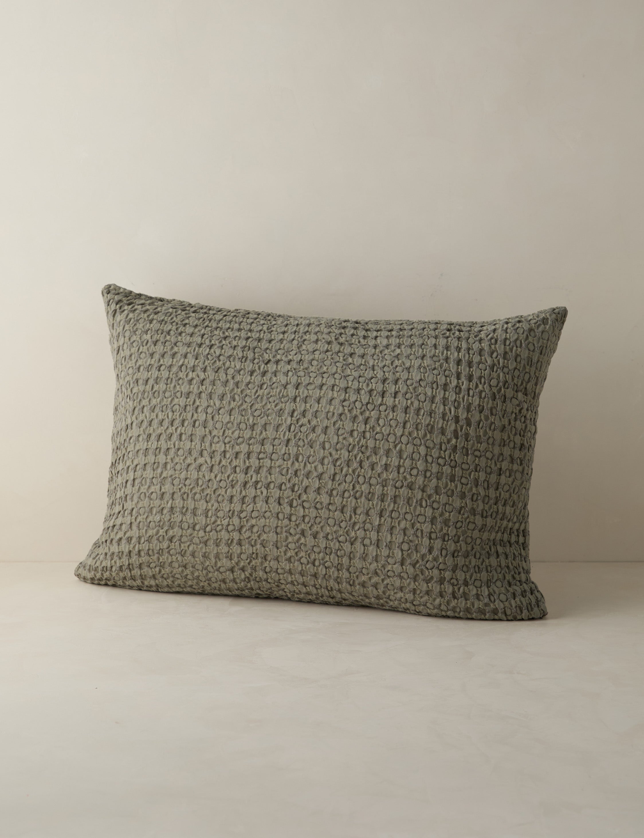 Lulu and Georgia Lenora Textured Cotton Linen Sham - view 9
