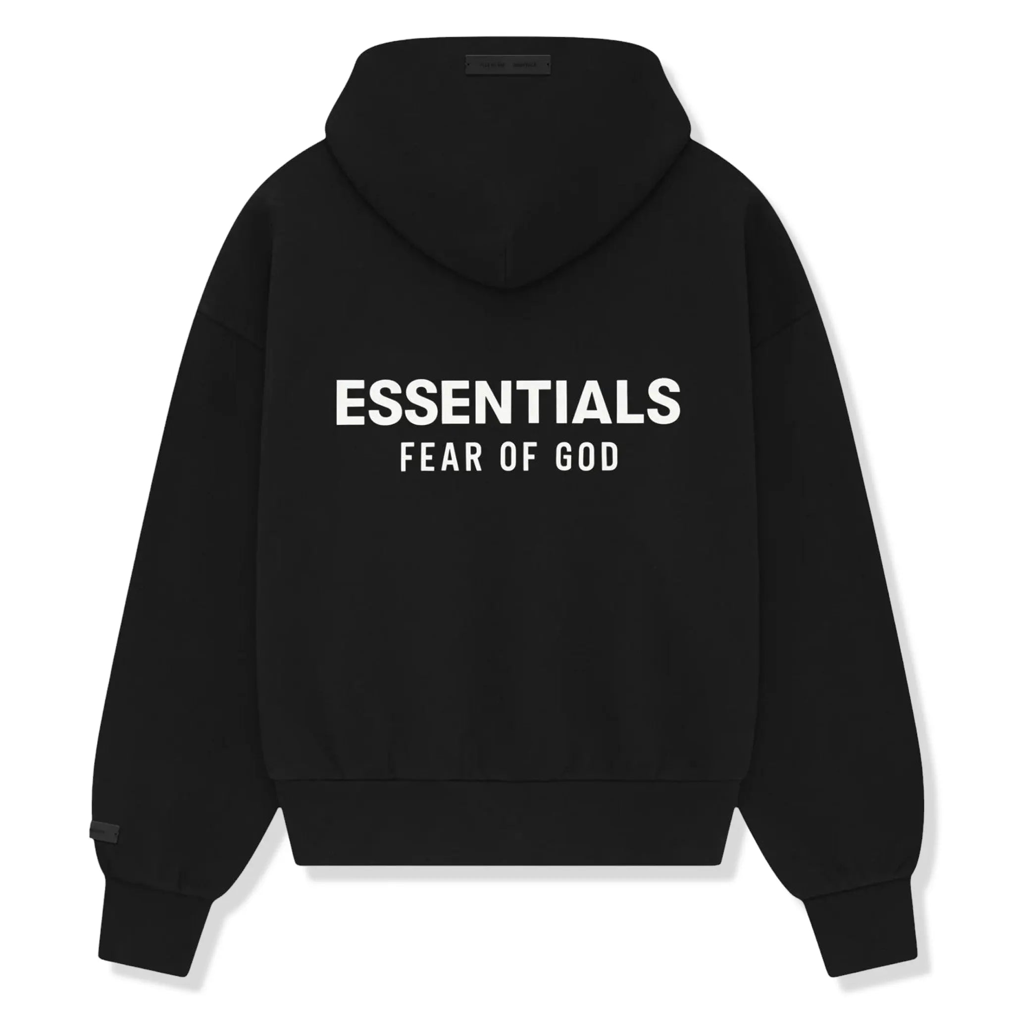 Fear Of God Essentials Classic Fleece Jet Black Zip-Up Hoodie (SS25) - view 2