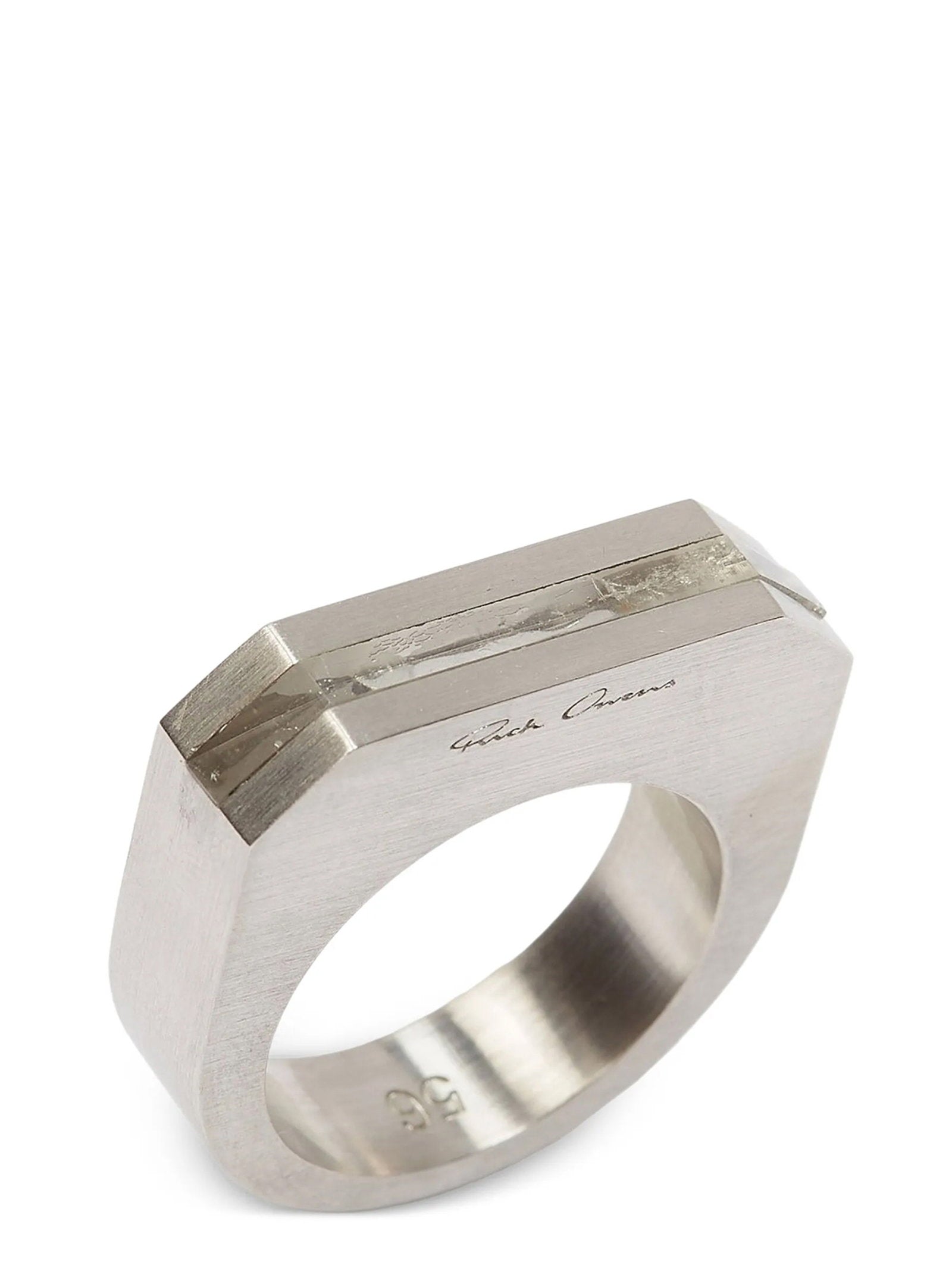 Rick Owens Crystal Hollywood Ring – 100% brass