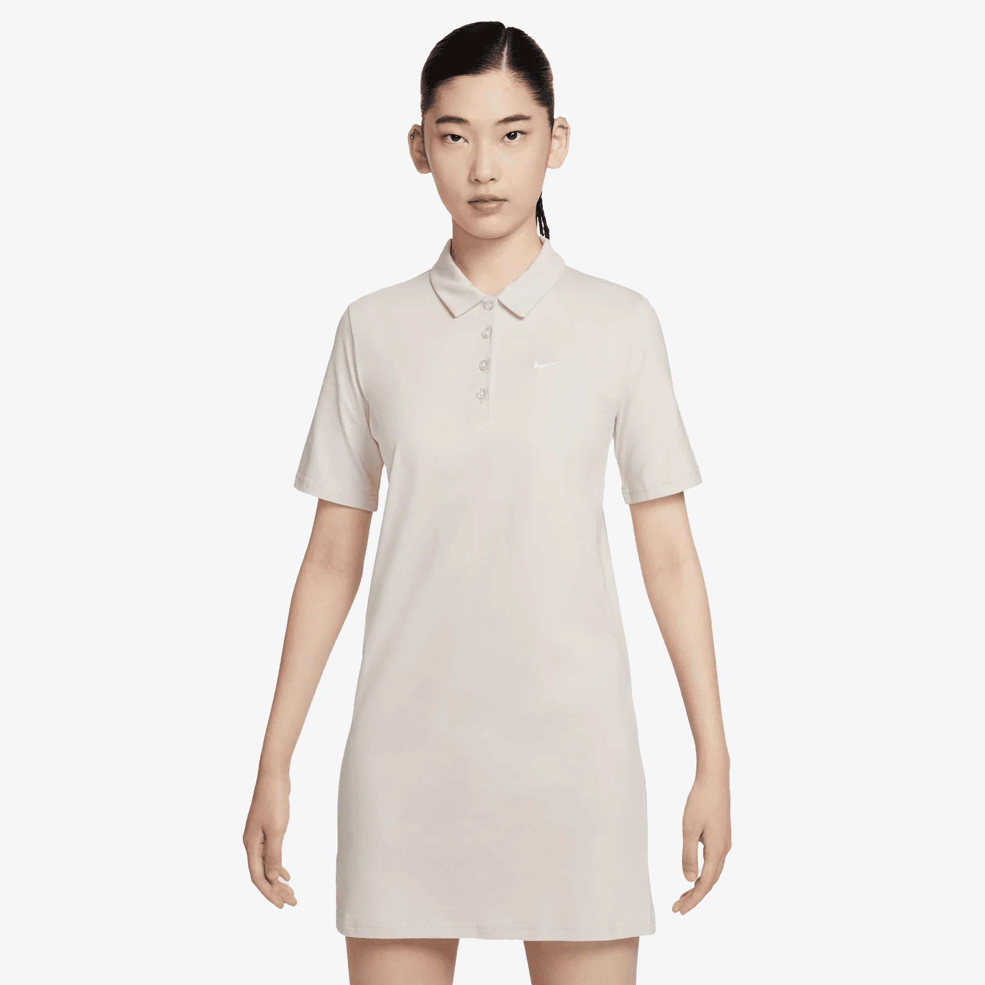 Nike | Sportswear Dress { Lt Orewood Brn/white