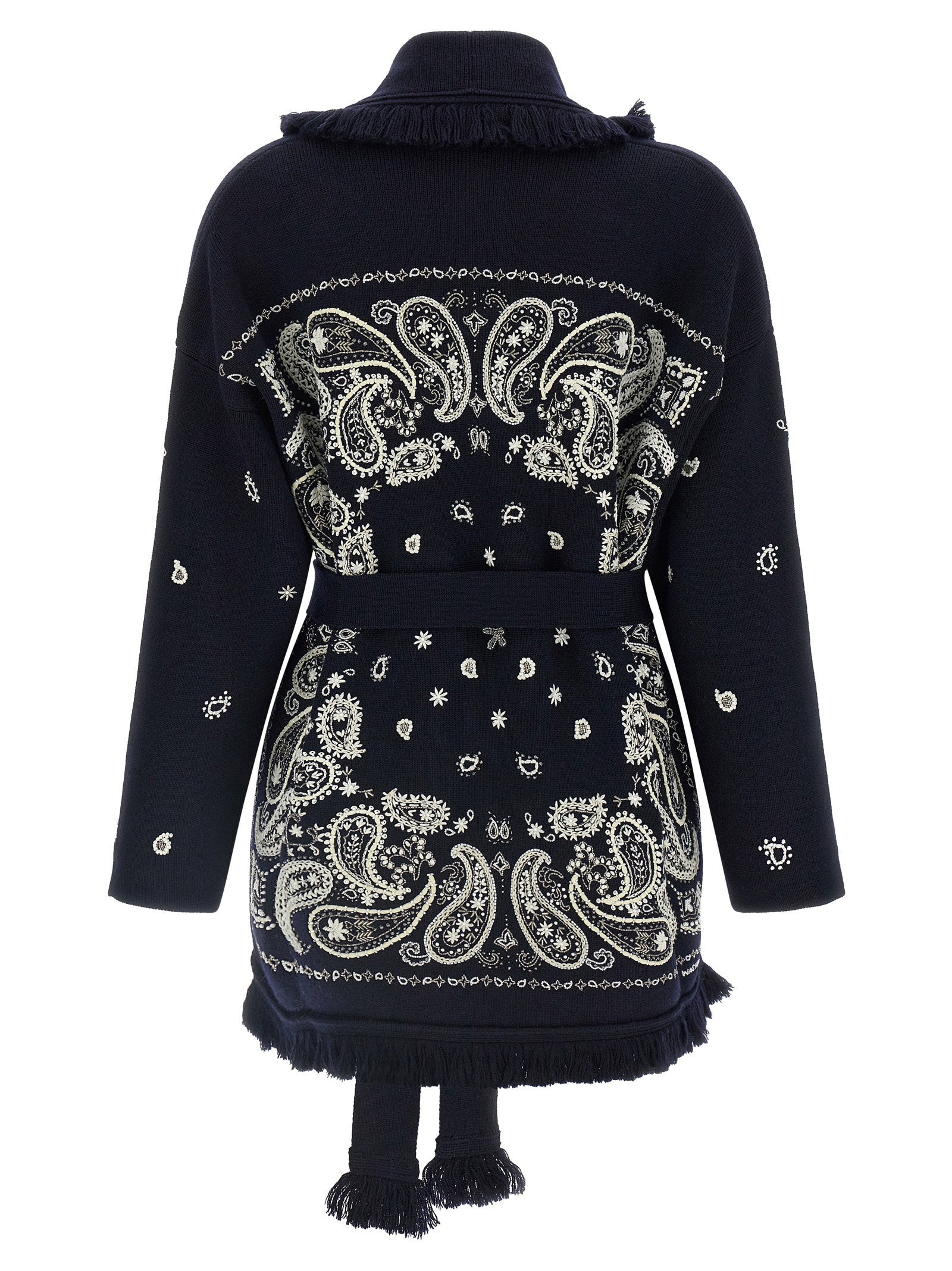 Alanui Echoes Of The Bandana Cardigan – 100% virgin wool - view 2