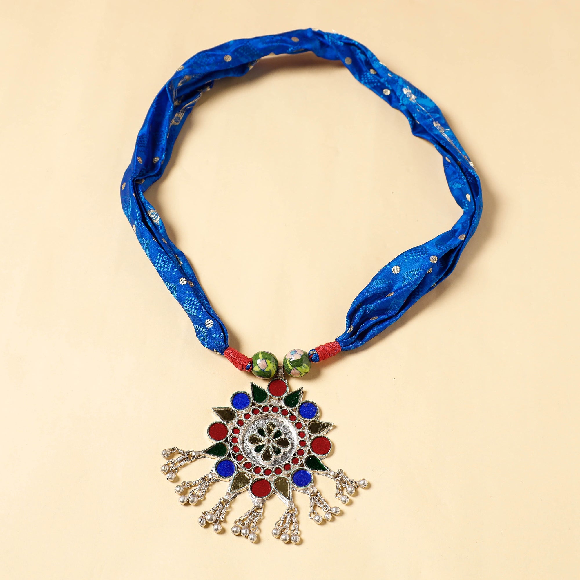 JALPARI Banarasi Brocade Fabric GS Pendant Necklace - view 2