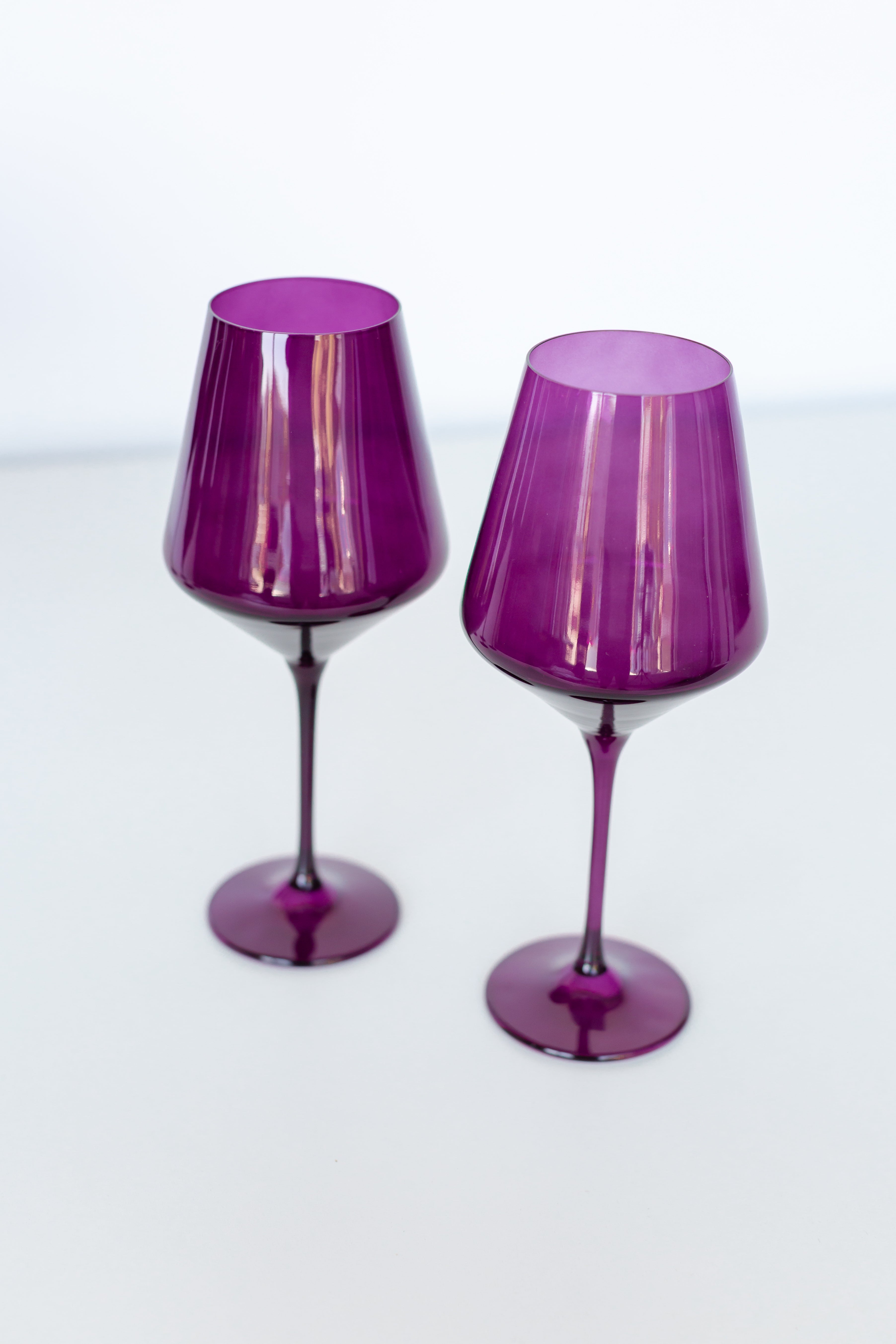 RH Signature Co. Estelle Colored Wine Stemware - Set of 6 {Amethyst} - view 4