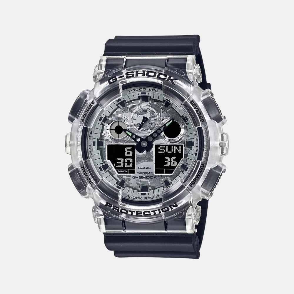 Casio G-Shock Men Quartz Silver Dial Analog-Digital Resin Watch G1281