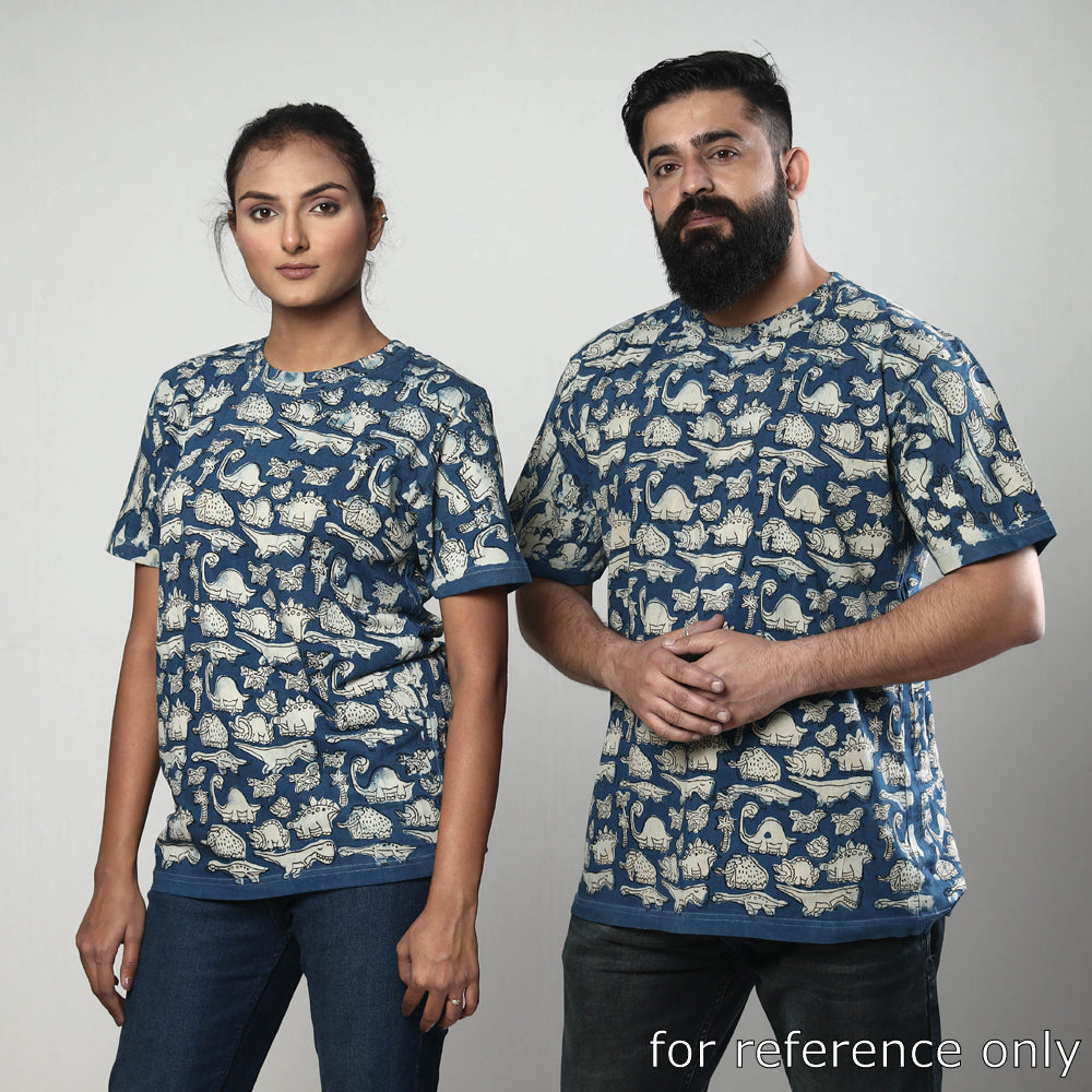 BINDAAS UNLIMITED Black - Bindaas Block Art Printed Cotton Round Neck T-shirt - view 7
