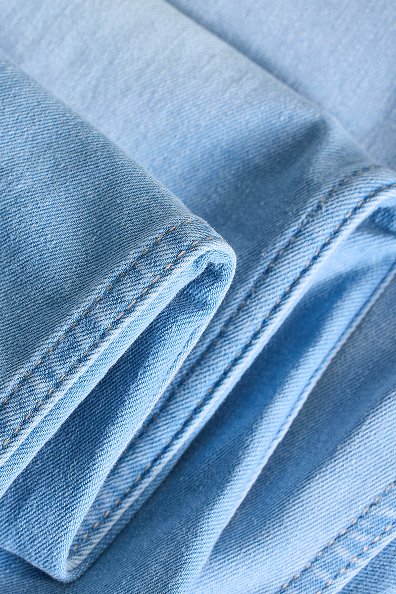 SNITCH Light Blue Tapered Fit Jeans - view 8