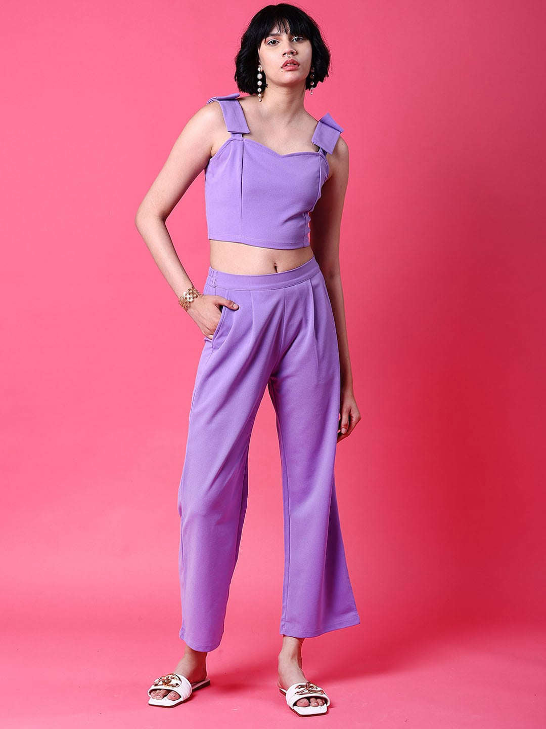 Freehand By The Indian Garage Co Women Tie Up Co-Ord Set