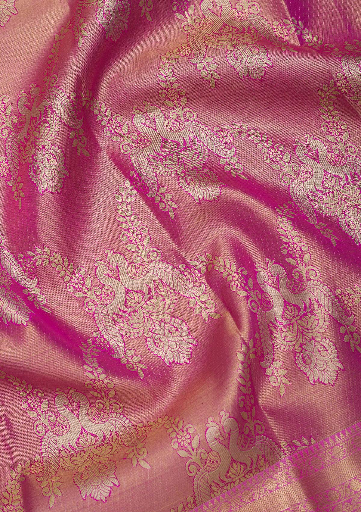 Koskii Pink Zariwork Pure Silk Saree – Women's - view 2