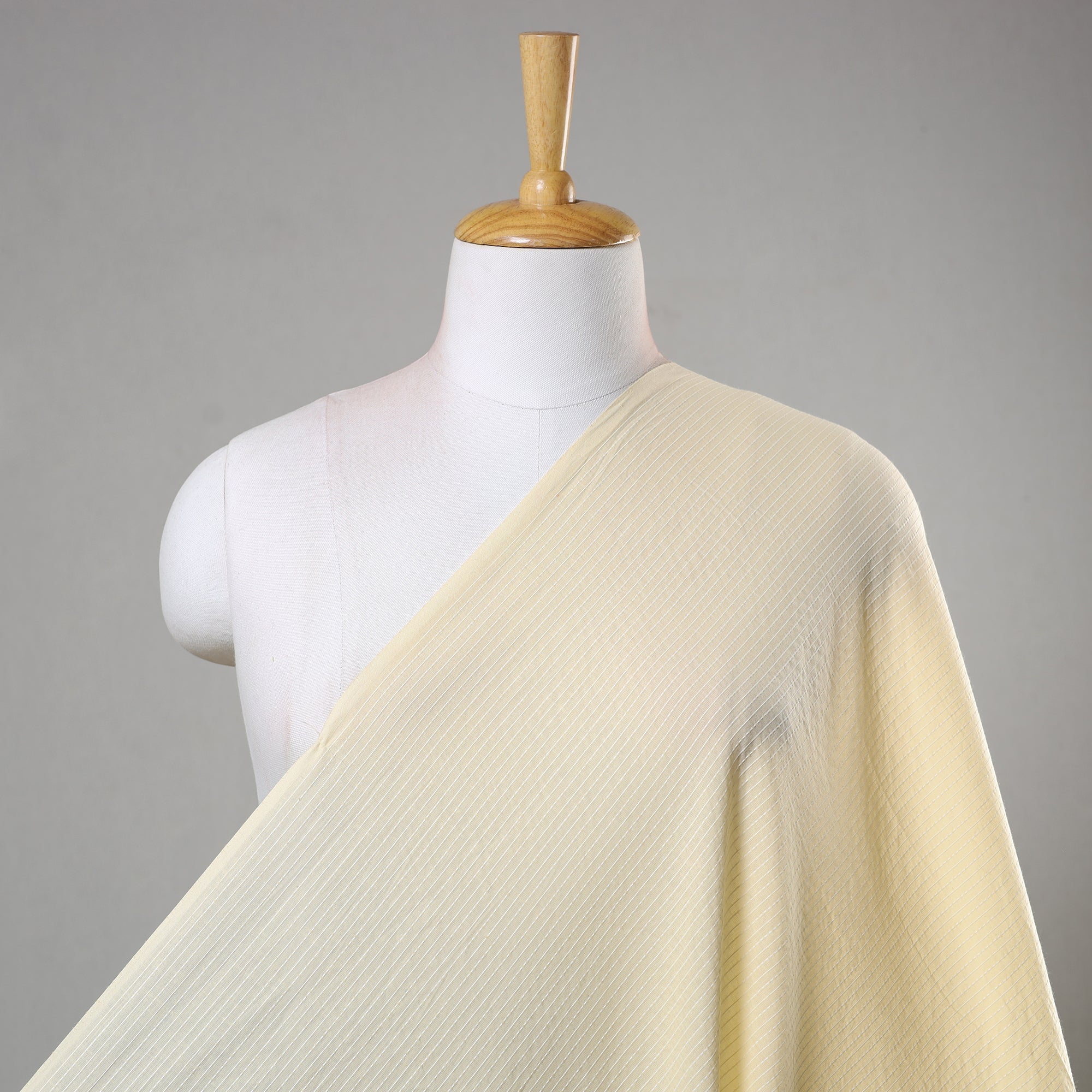 ITOKRI CRAFTS INITIATIVE Beige - Prewashed Running Stitch Cotton Fabric 02