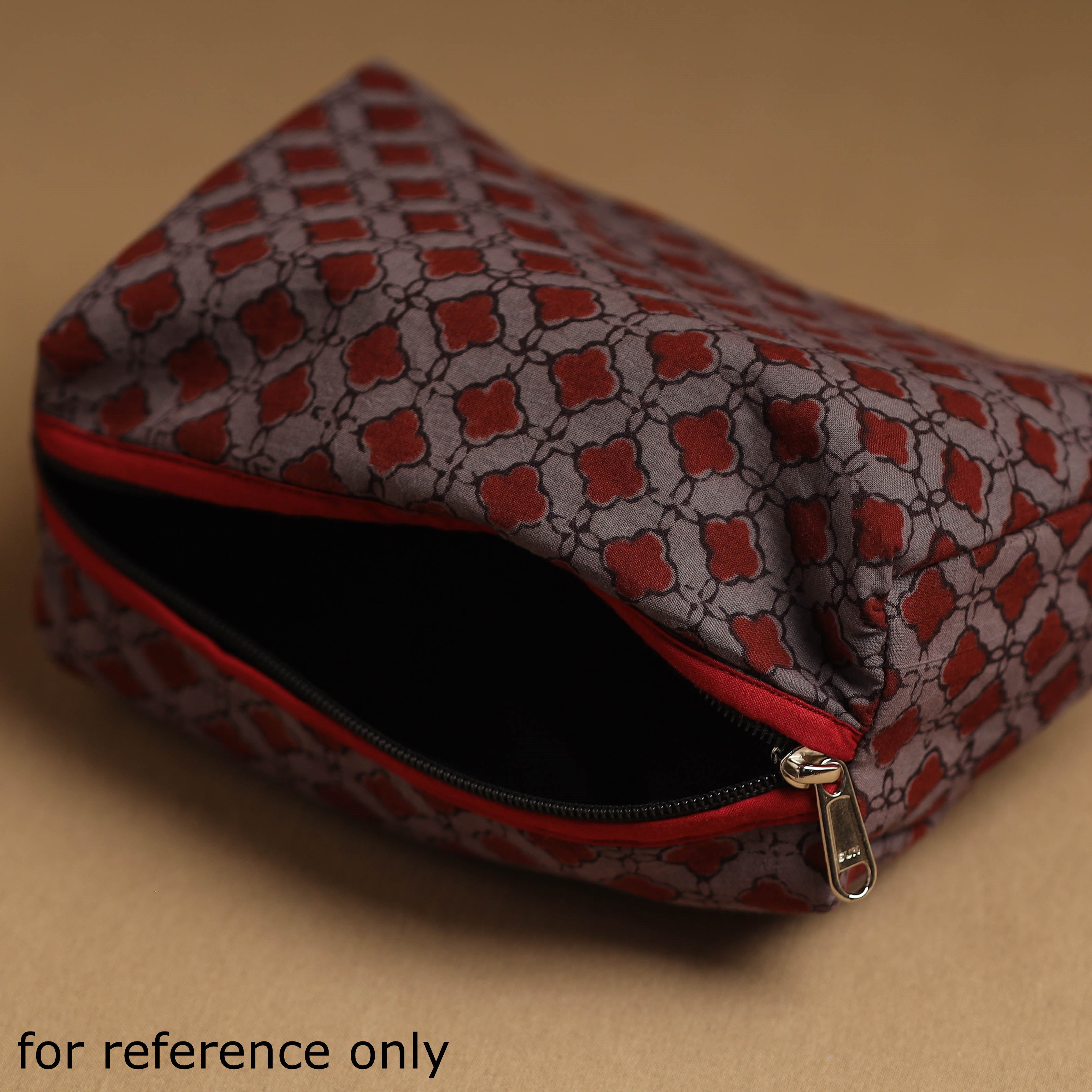 NOORI BAZAR Brown - Handmade Cotton Toiletry Pouch 18 - view 3