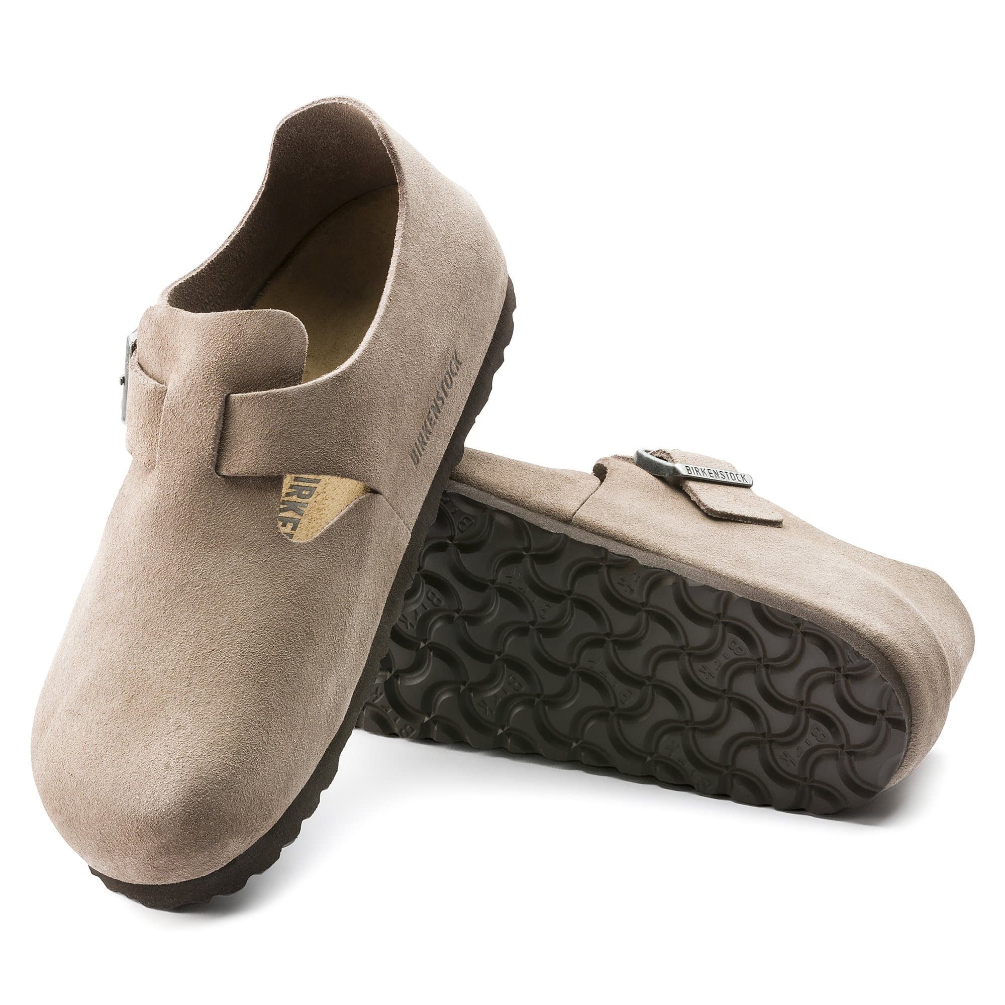 Birkenstock London Suede Leather – Brown Brown/Taupe