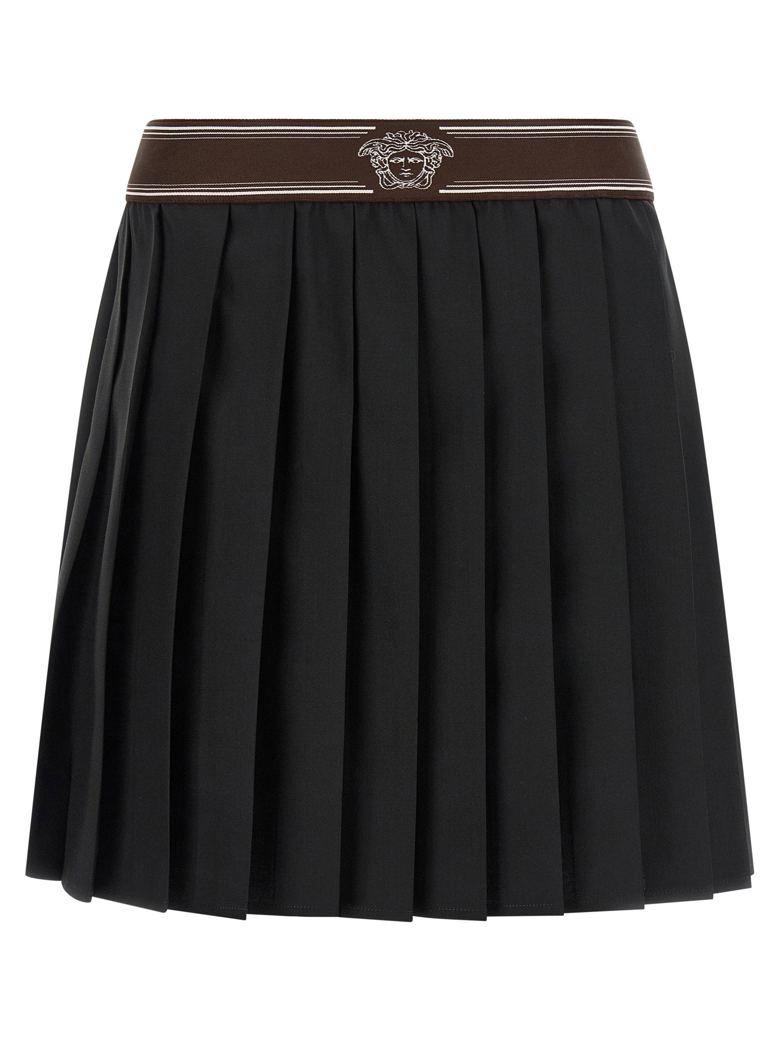 Versace Pleated Skirt – 73% wool, 27% mohair