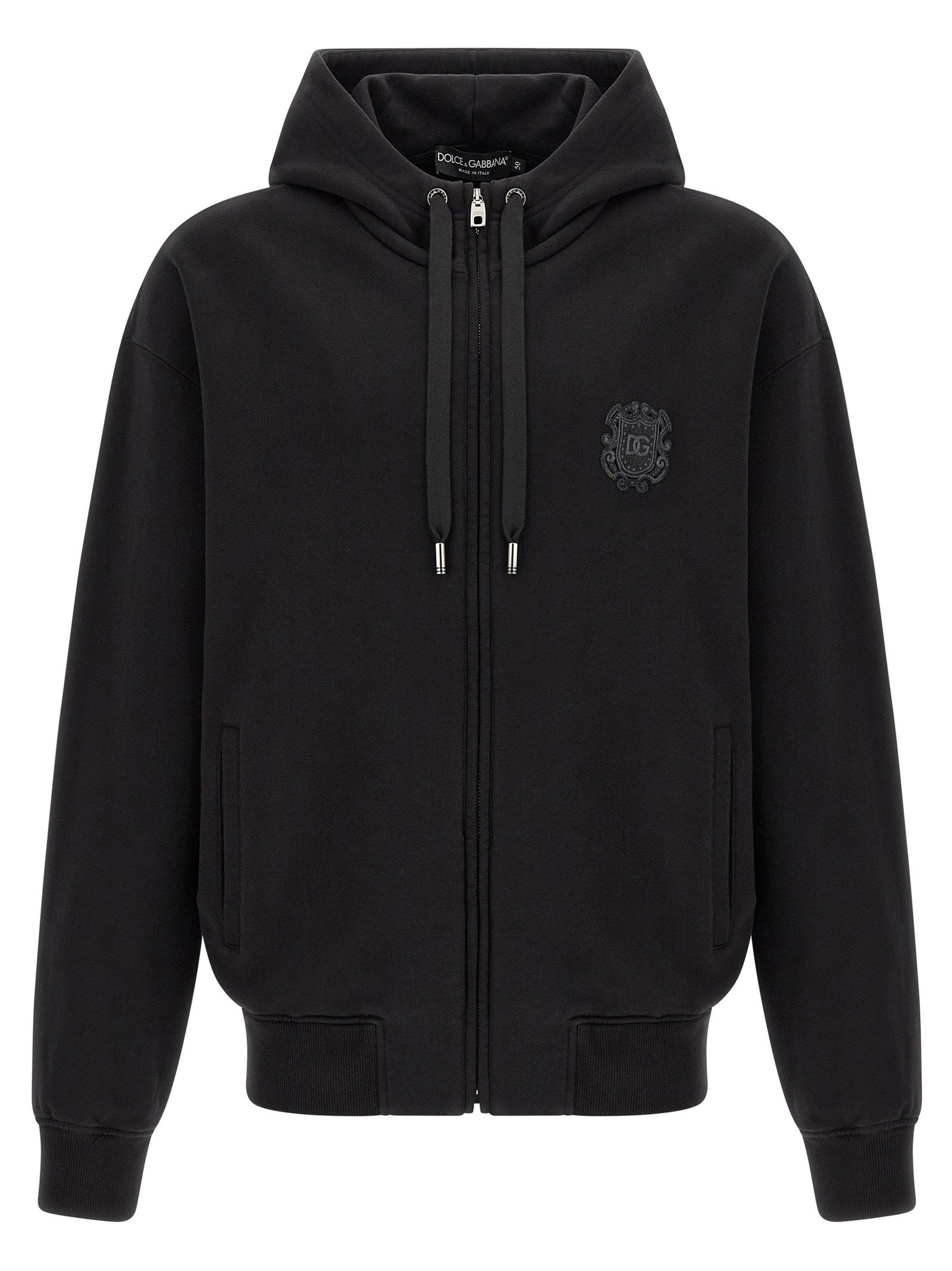 Dolce & Gabbana Coat Of Arms Logo Hoodie – 100% cotton
