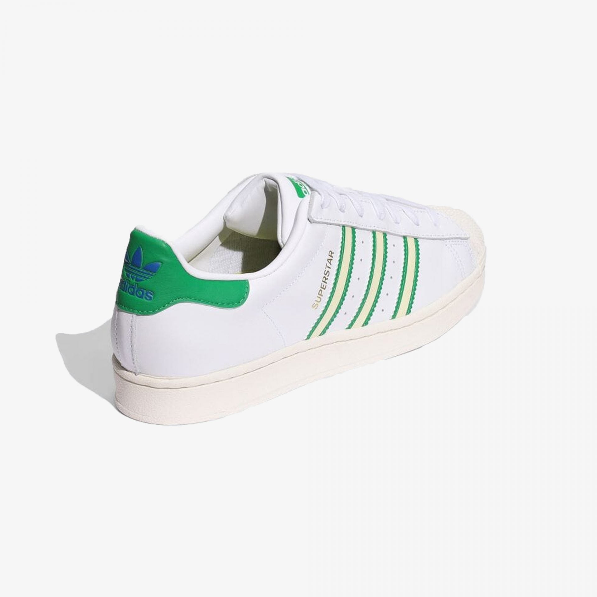 Adidas Originals | SUPERSTAR { OWHITE/GREEN - view 2