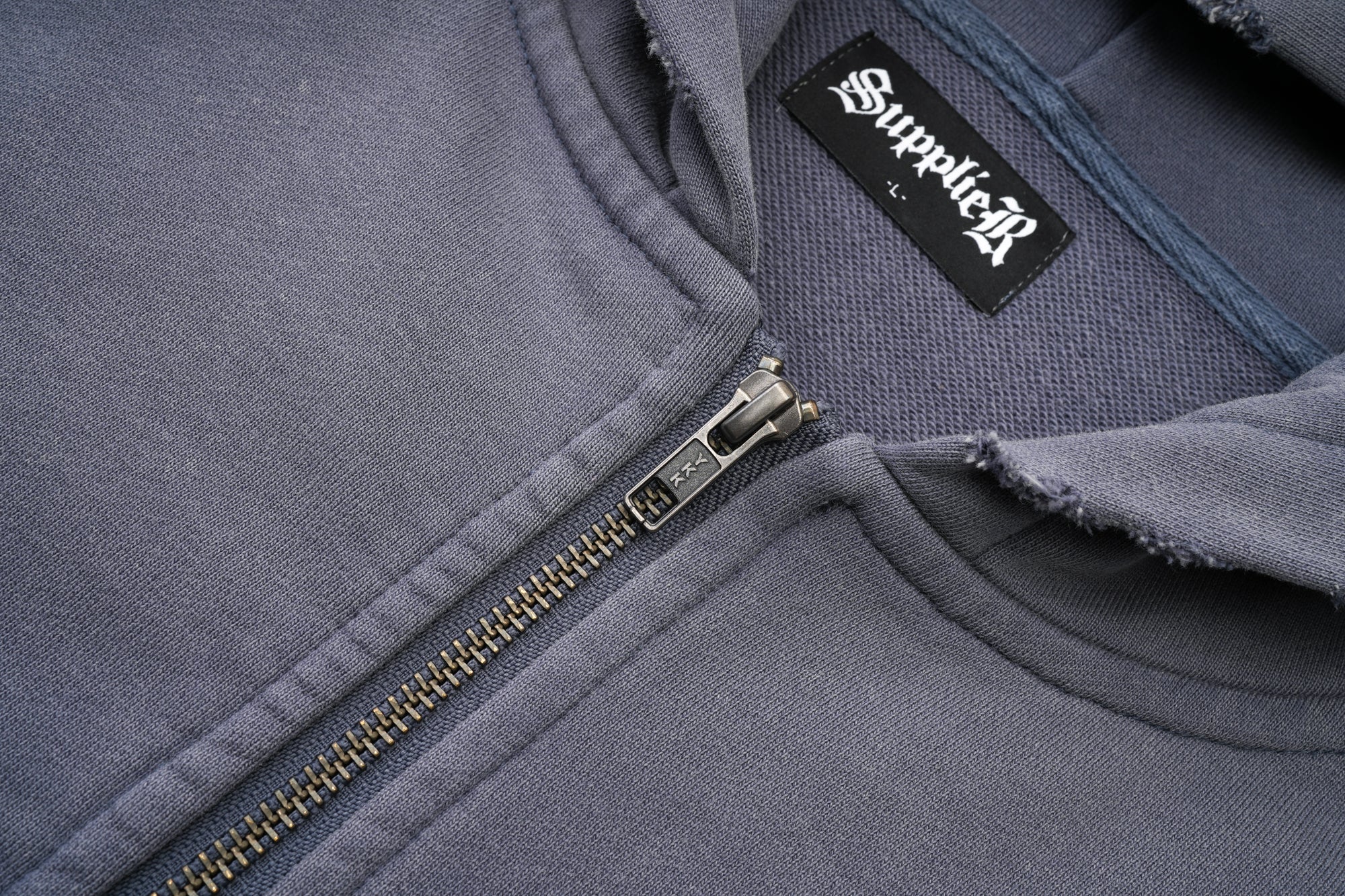 Supplier Studs Cross Patch Zip Hoodie - view 4