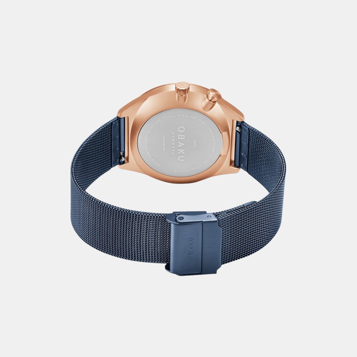 Obaku Dato Ocean Men Quartz Blue Dial Analog Stainless Steel Watch V242GMVLML - view 2